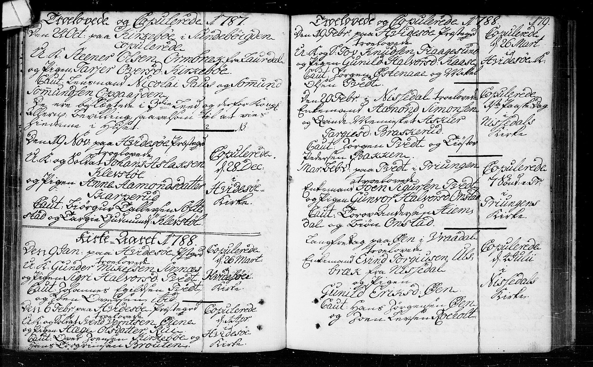 Kviteseid kirkebøker, SAKO/A-276/F/Fa/L0003: Parish register (official) no. I 3, 1787-1799, p. 179