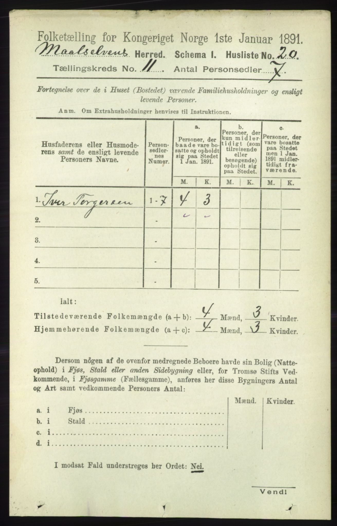 RA, 1891 census for 1924 Målselv, 1891, p. 3211