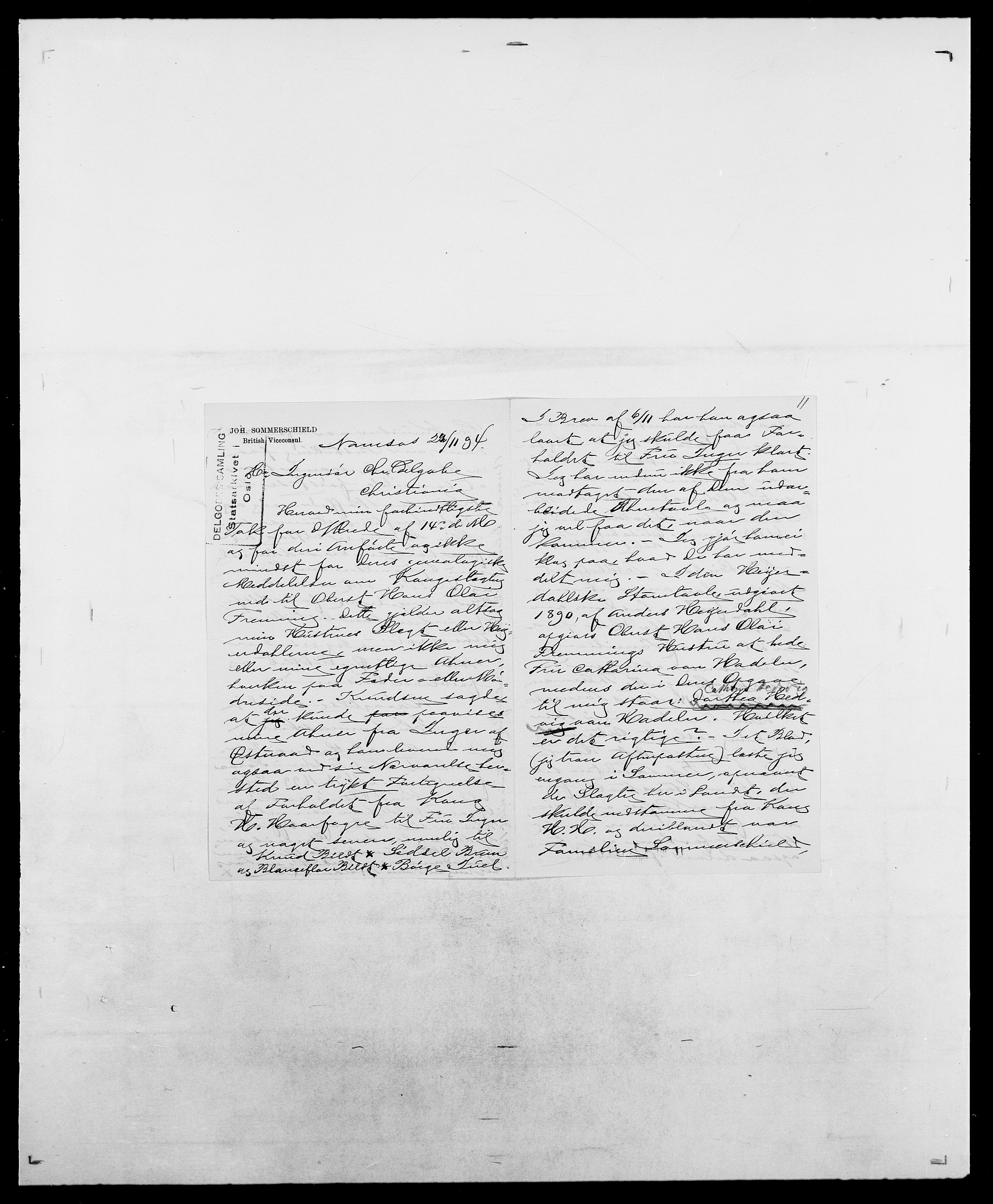 Delgobe, Charles Antoine - samling, AV/SAO-PAO-0038/D/Da/L0036: Skaanør - Staverskov, p. 461