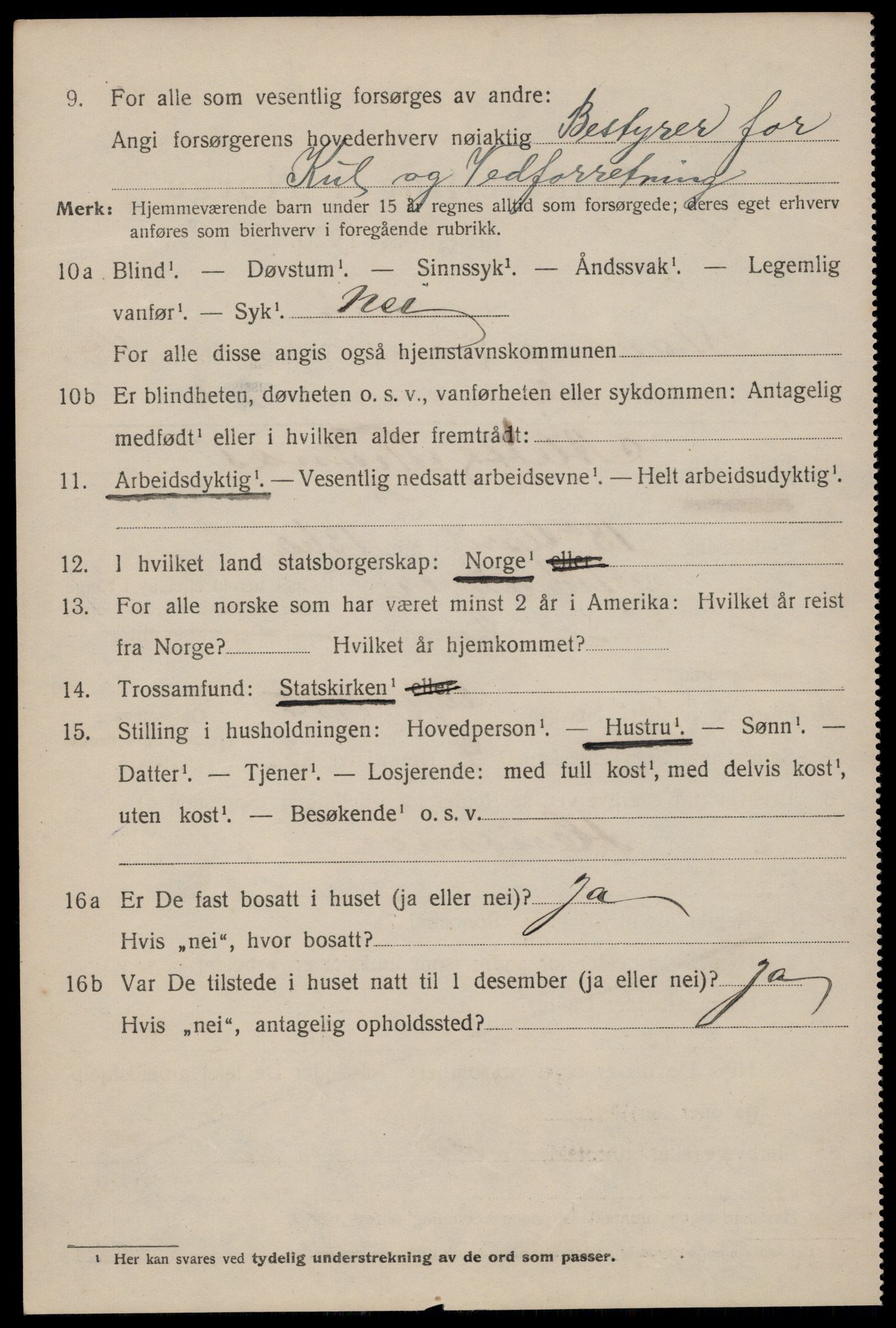 SAST, 1920 census for Stavanger, 1920, p. 112483