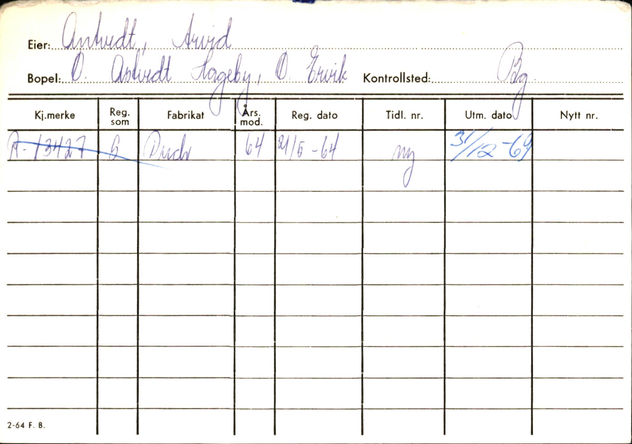 Statens vegvesen, Hordaland vegkontor, AV/SAB-A-5201/2/Ha/L0002: R-eierkort A, 1920-1971, p. 606