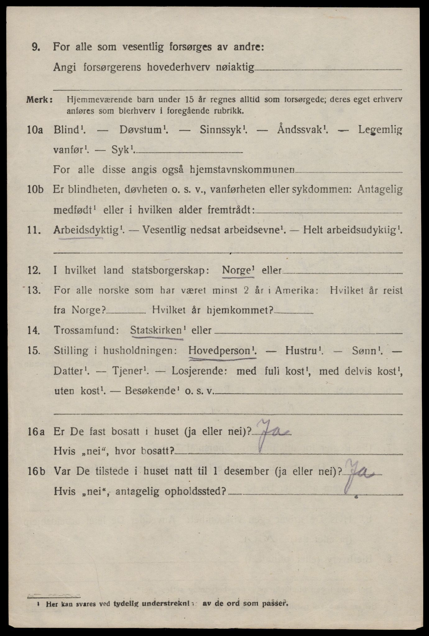 SAST, 1920 census for Finnøy, 1920, p. 3653