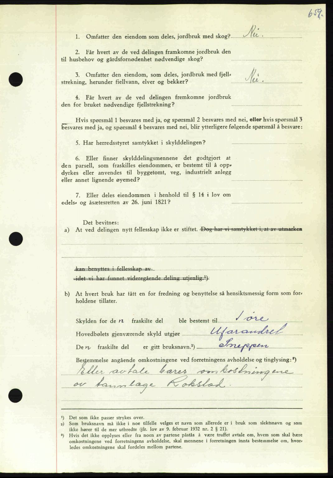 Nordmøre sorenskriveri, AV/SAT-A-4132/1/2/2Ca: Mortgage book no. A105, 1947-1947, Diary no: : 1764/1947