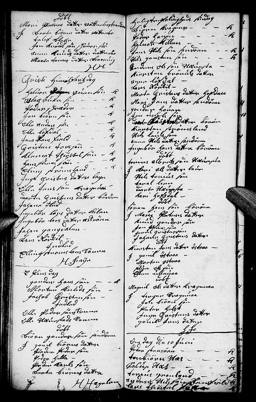 Dypvåg sokneprestkontor, AV/SAK-1111-0007/F/Fb/Fba/L0005: Parish register (copy) no. B 5, 1732-1746, p. 97