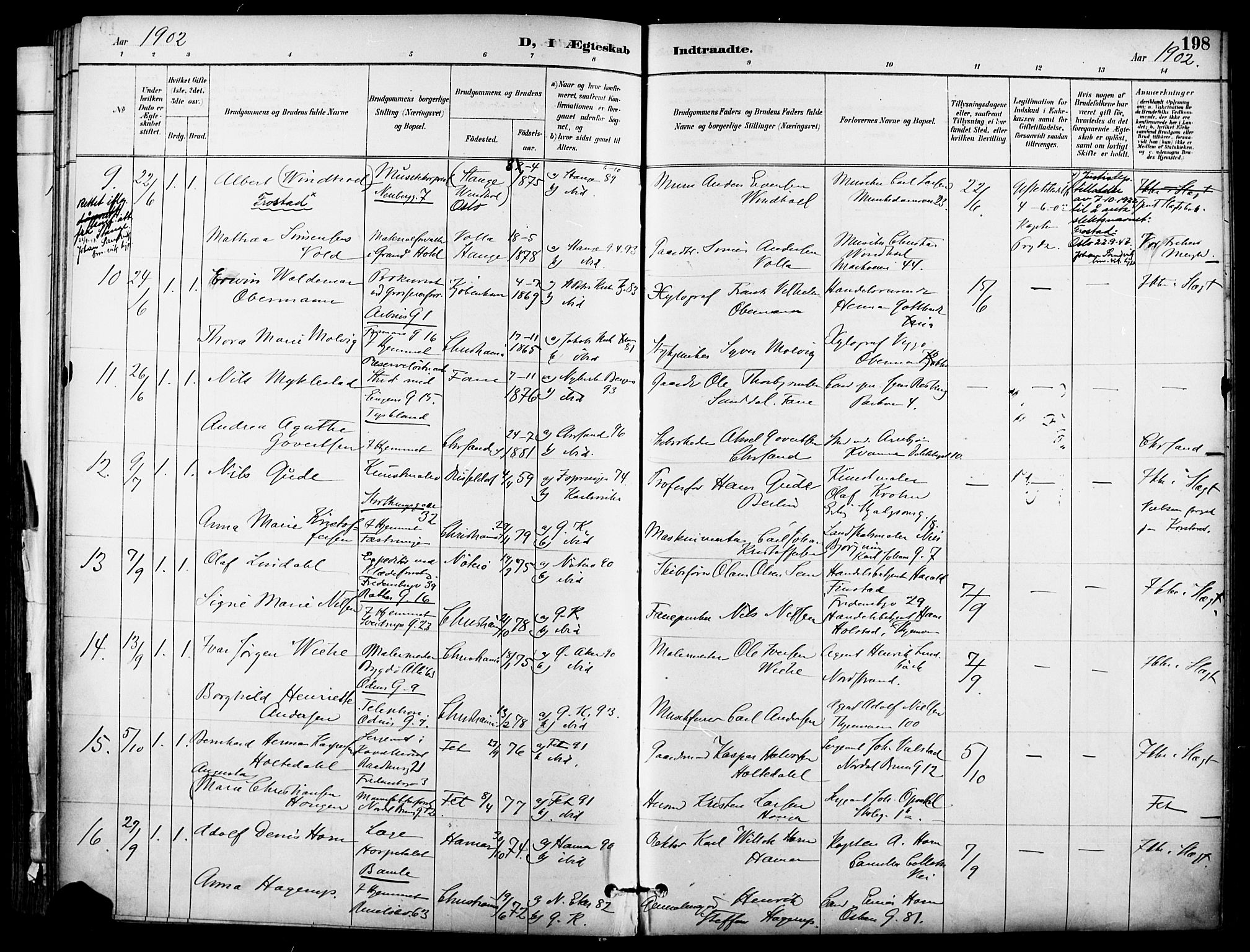 Garnisonsmenigheten Kirkebøker, SAO/A-10846/F/Fa/L0013: Parish register (official) no. 13, 1894-1904, p. 198