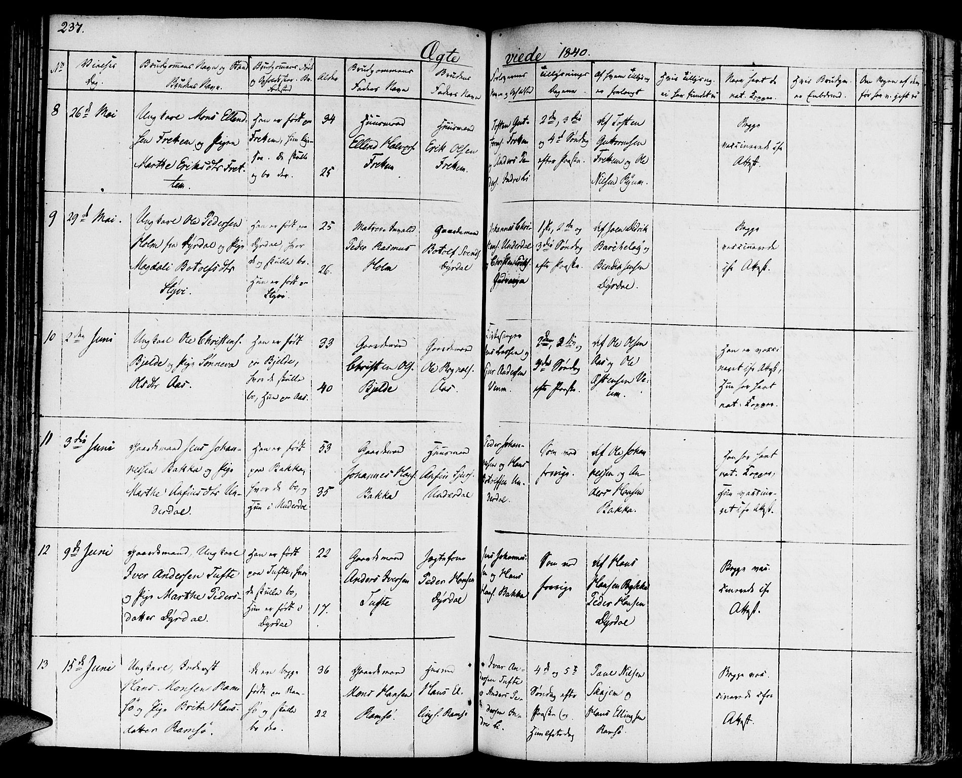 Aurland sokneprestembete, AV/SAB-A-99937/H/Ha/Haa/L0006: Parish register (official) no. A 6, 1821-1859, p. 237