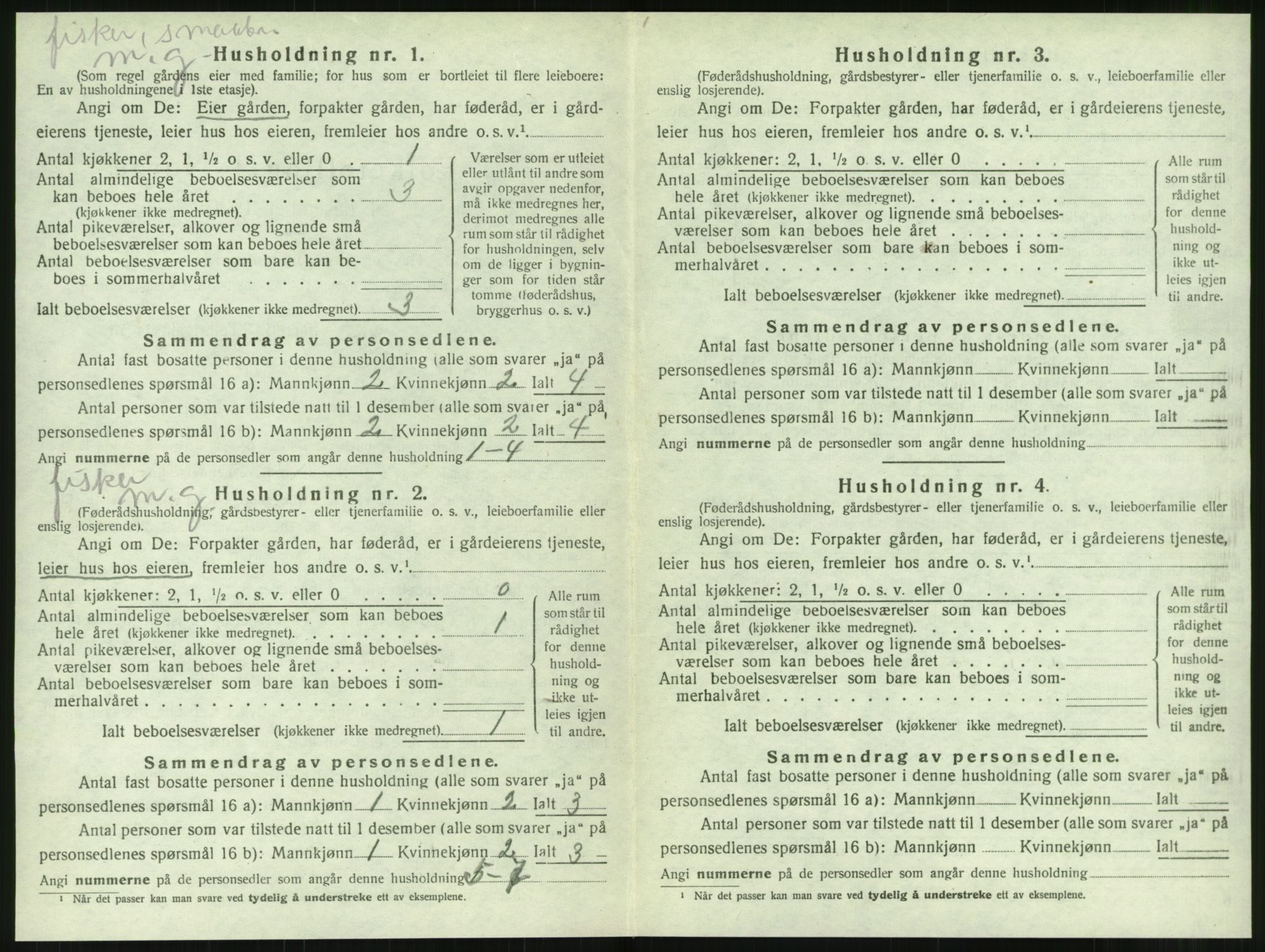 SAT, 1920 census for Vevelstad, 1920, p. 235