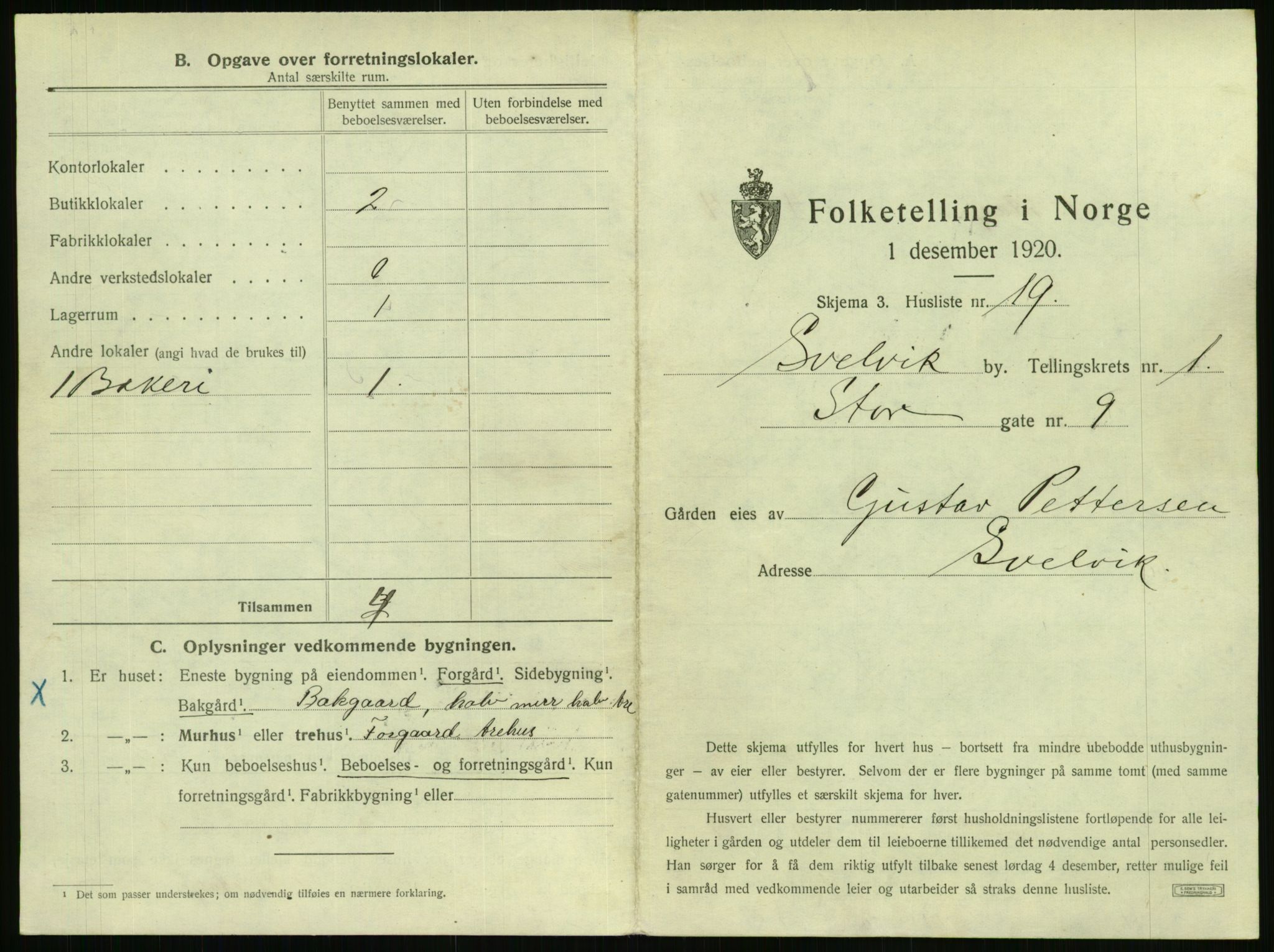 SAKO, 1920 census for Svelvik, 1920, p. 53