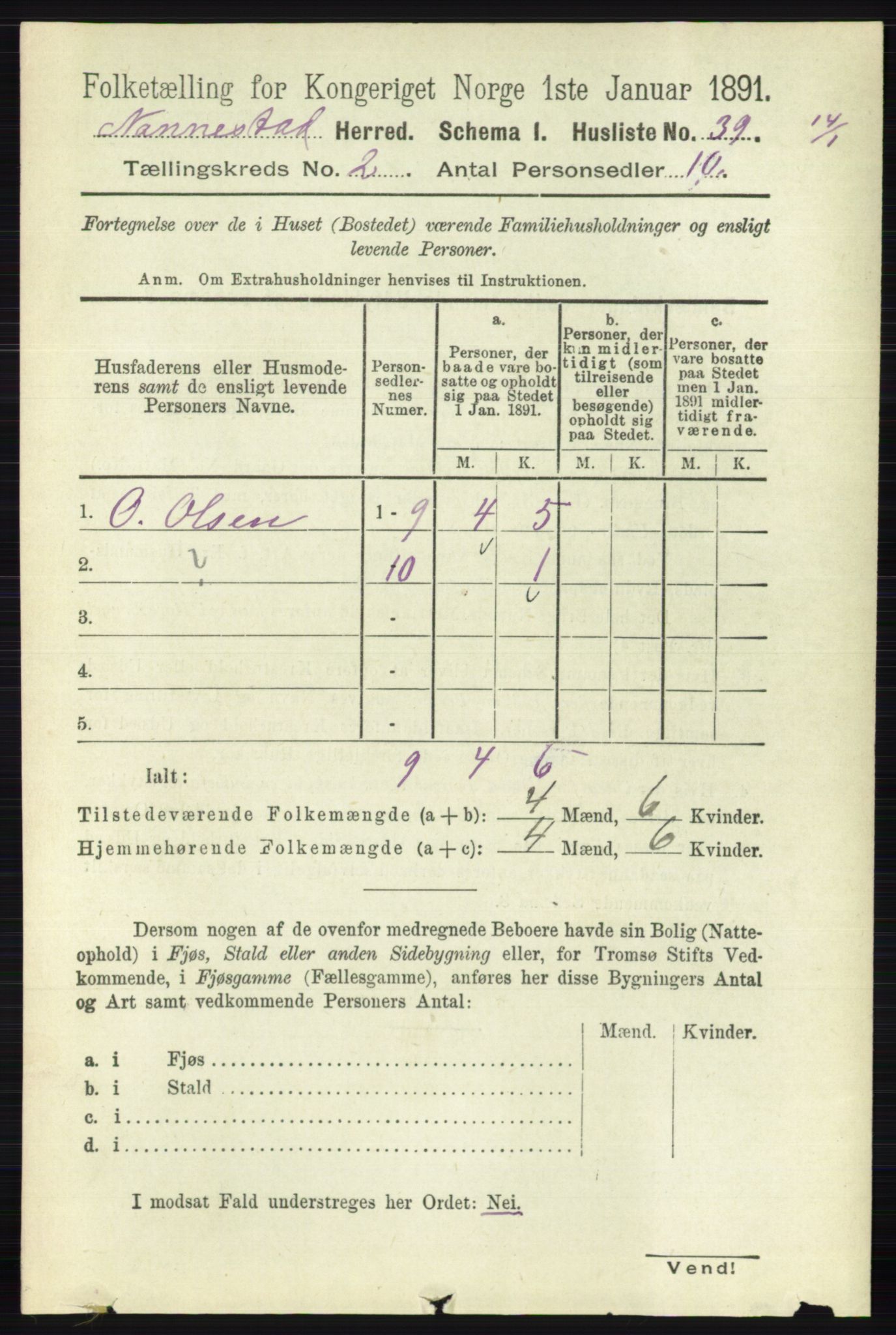 RA, 1891 census for 0238 Nannestad, 1891, p. 859