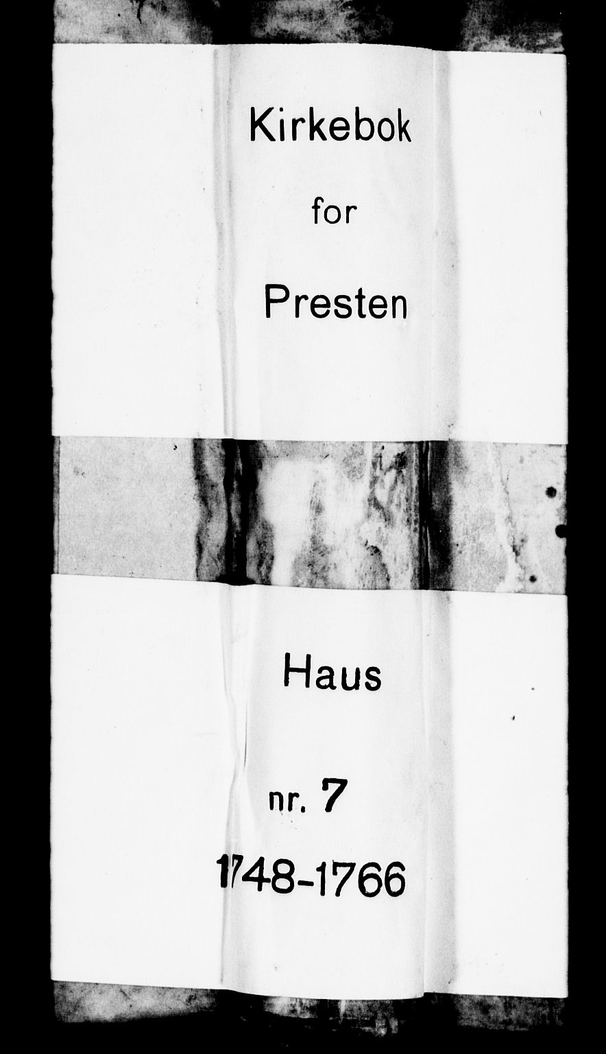 Haus sokneprestembete, AV/SAB-A-75601/H/Haa: Parish register (official) no. A 7, 1748-1766