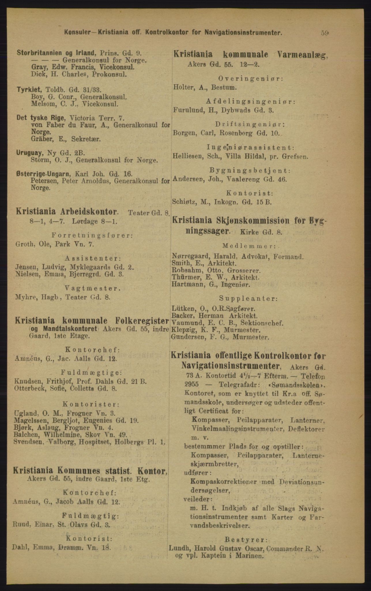 Kristiania/Oslo adressebok, PUBL/-, 1906, p. 59