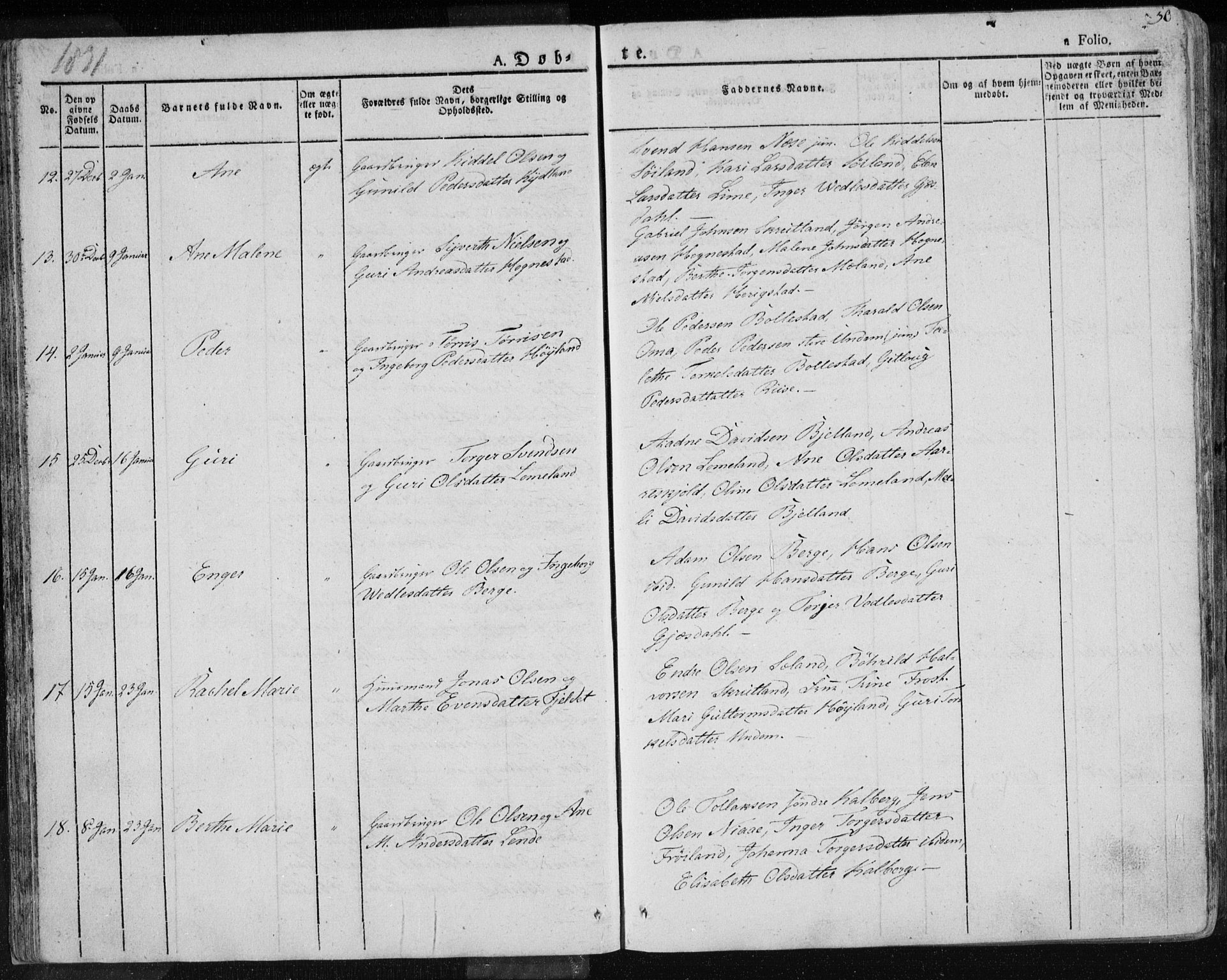 Lye sokneprestkontor, AV/SAST-A-101794/001/30BA/L0004: Parish register (official) no. A 4, 1826-1841, p. 50