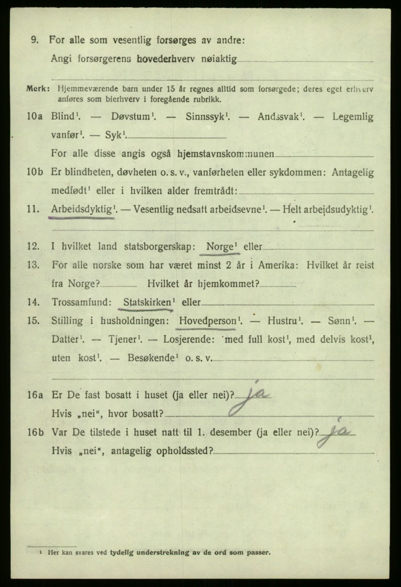 SAB, 1920 census for Kyrkjebø, 1920, p. 5326