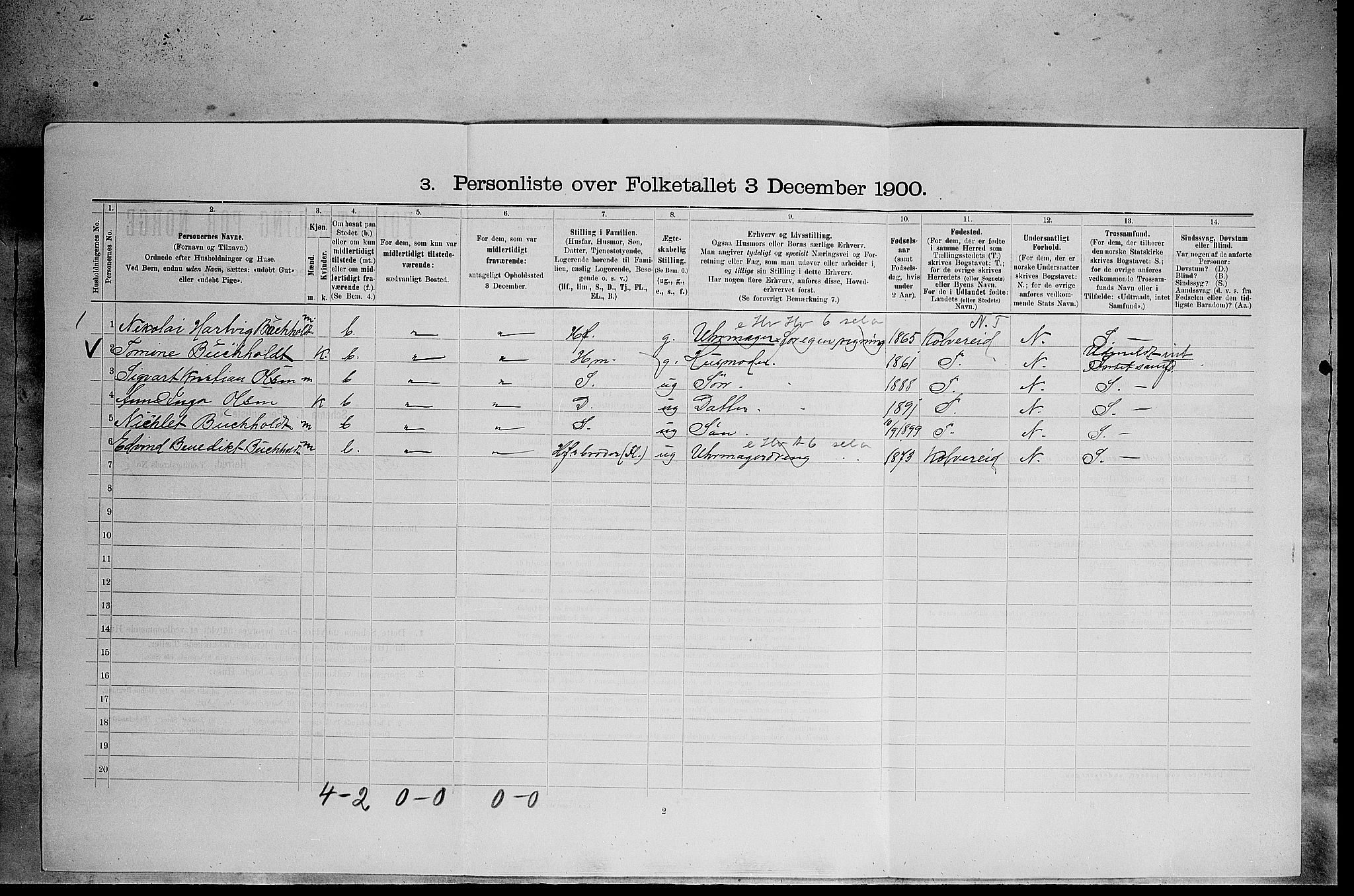 SAH, 1900 census for Stor-Elvdal, 1900, p. 971