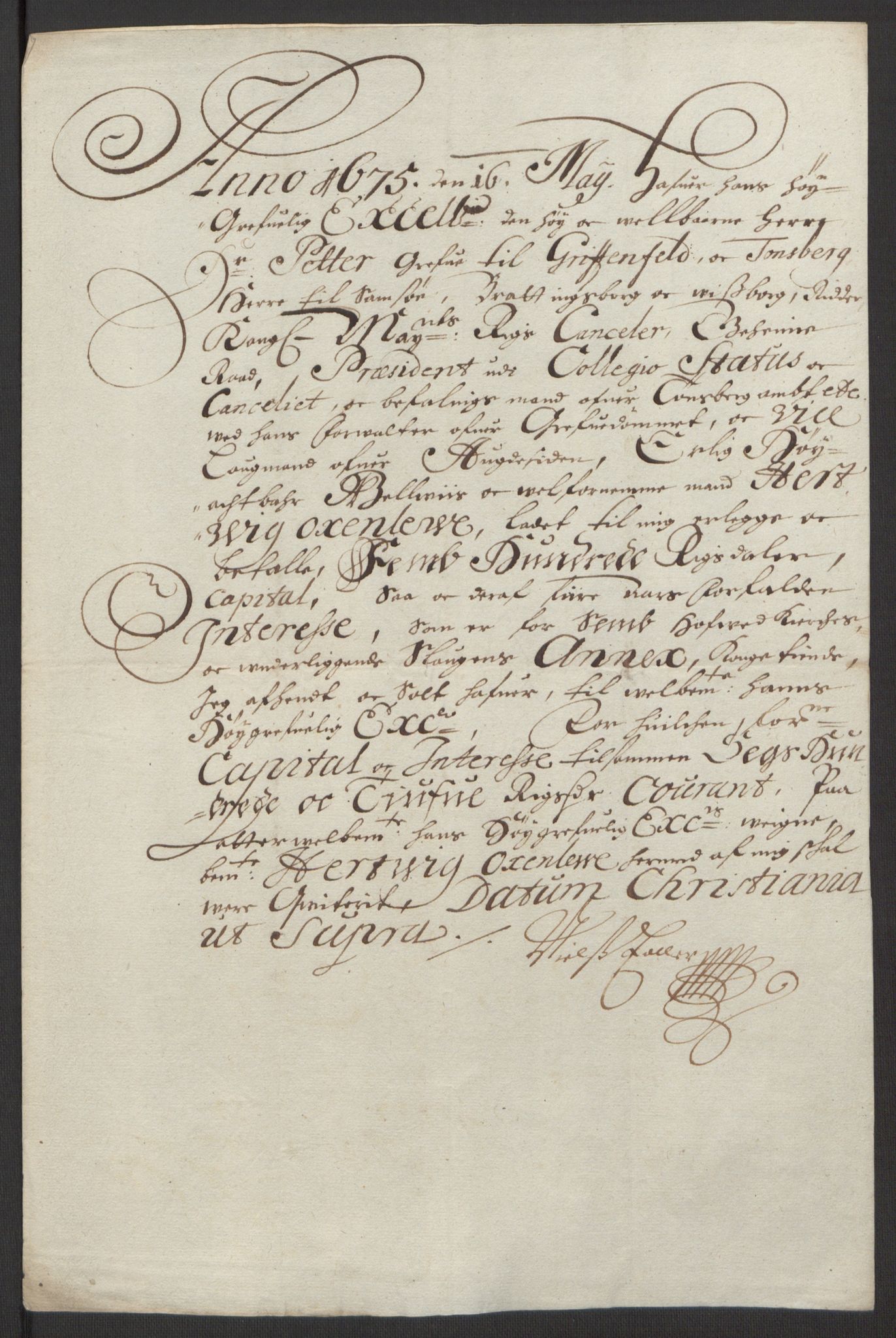 Rentekammeret inntil 1814, Reviderte regnskaper, Fogderegnskap, AV/RA-EA-4092/R32/L1844: Fogderegnskap Jarlsberg grevskap, 1674-1675, p. 20