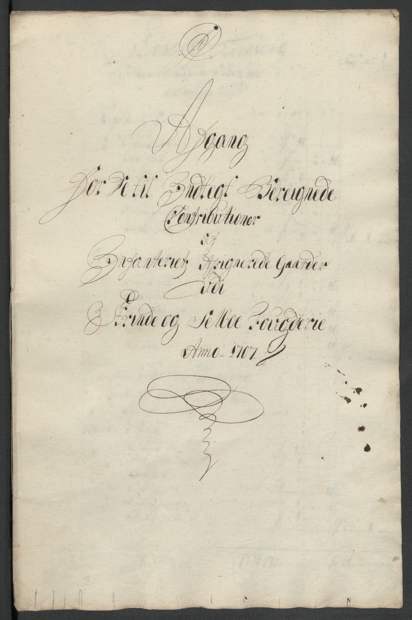 Rentekammeret inntil 1814, Reviderte regnskaper, Fogderegnskap, AV/RA-EA-4092/R61/L4110: Fogderegnskap Strinda og Selbu, 1707-1708, p. 168