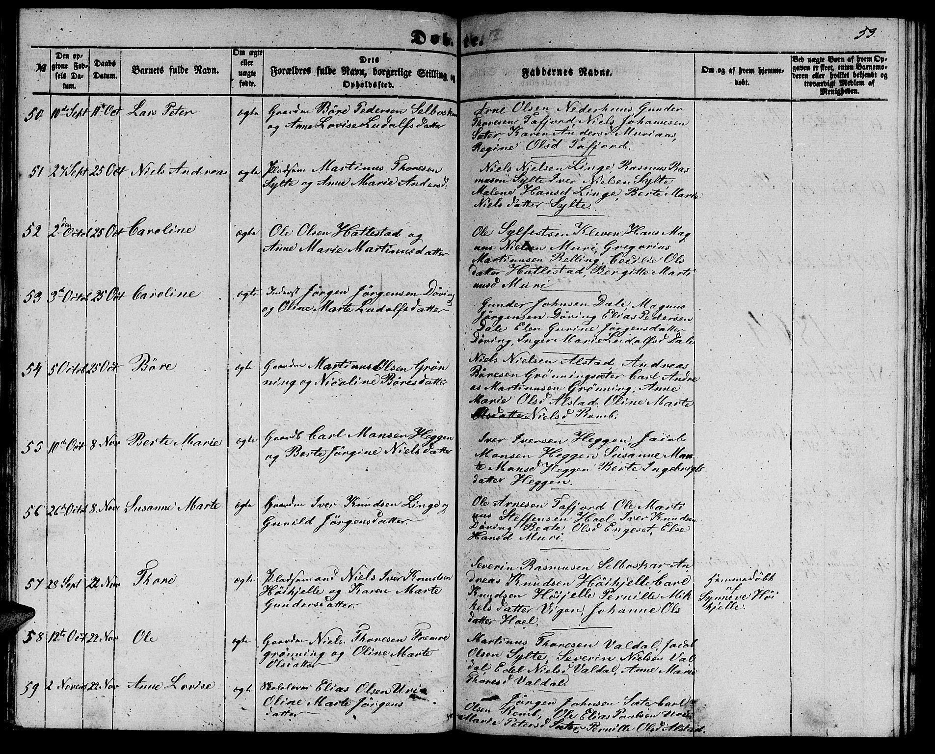 Ministerialprotokoller, klokkerbøker og fødselsregistre - Møre og Romsdal, AV/SAT-A-1454/519/L0261: Parish register (copy) no. 519C02, 1854-1867, p. 53