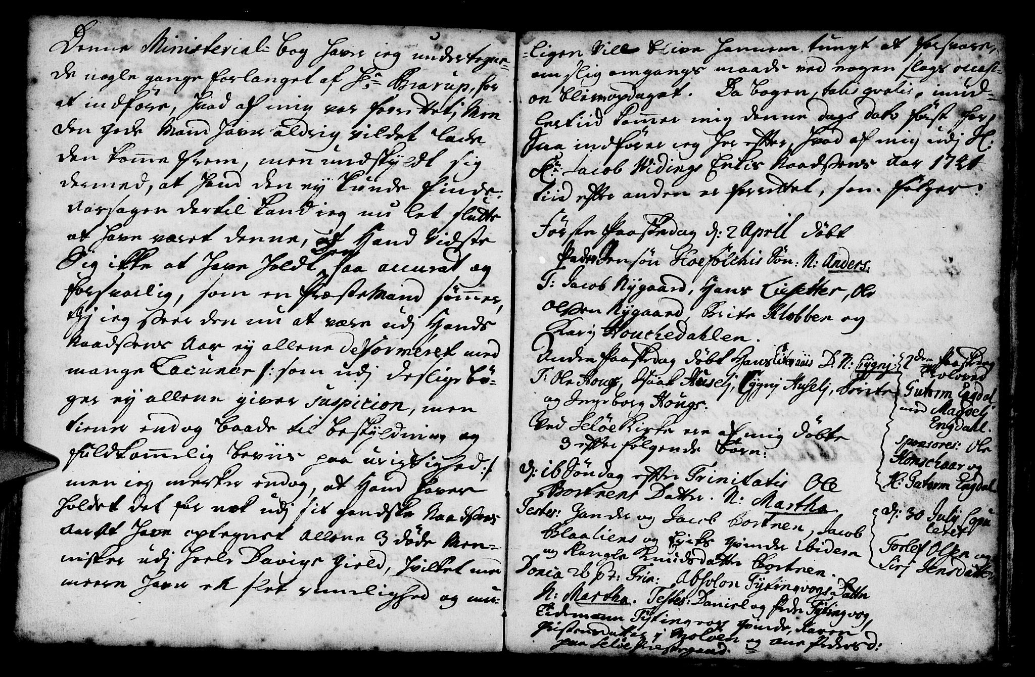 Davik sokneprestembete, AV/SAB-A-79701/H/Haa/Haaa/L0001: Parish register (official) no. A 1, 1710-1742, p. 126