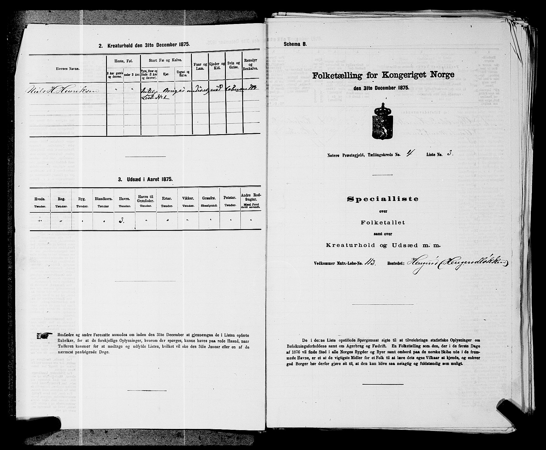 SAKO, 1875 census for 0722P Nøtterøy, 1875, p. 801