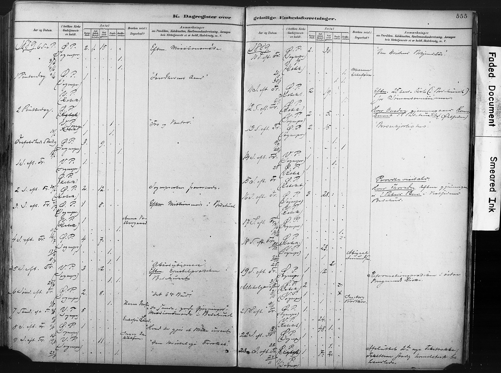 Porsgrunn kirkebøker , SAKO/A-104/F/Fa/L0008: Parish register (official) no. 8, 1878-1895, p. 555