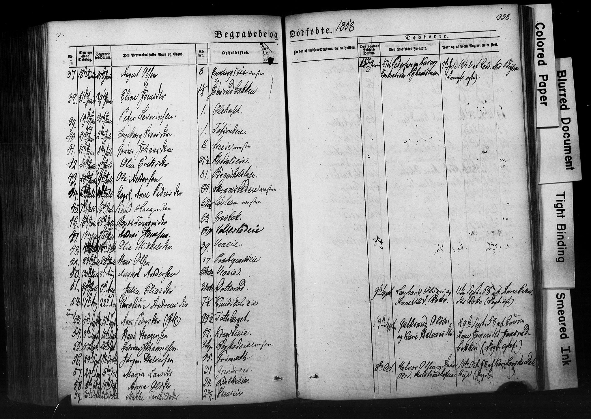 Løten prestekontor, AV/SAH-PREST-022/K/Ka/L0007: Parish register (official) no. 7, 1850-1859, p. 338