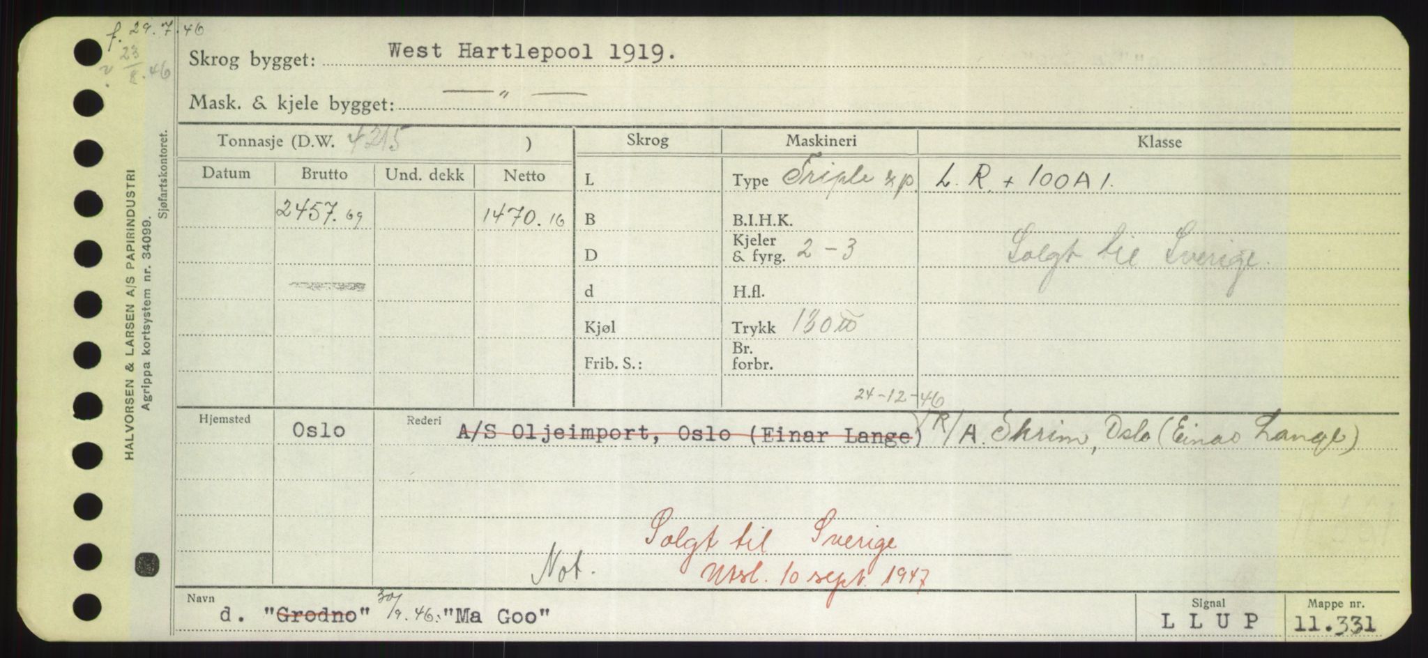 Sjøfartsdirektoratet med forløpere, Skipsmålingen, RA/S-1627/H/Hd/L0024: Fartøy, M-Mim, p. 39