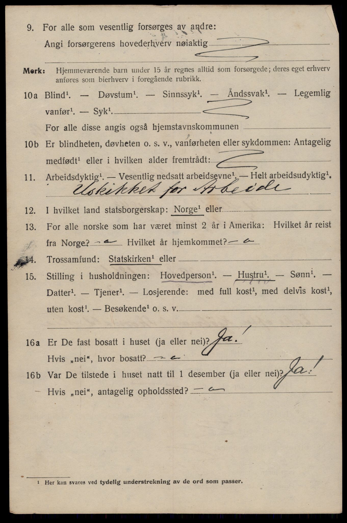 SAT, 1920 census for Trondheim, 1920, p. 55383