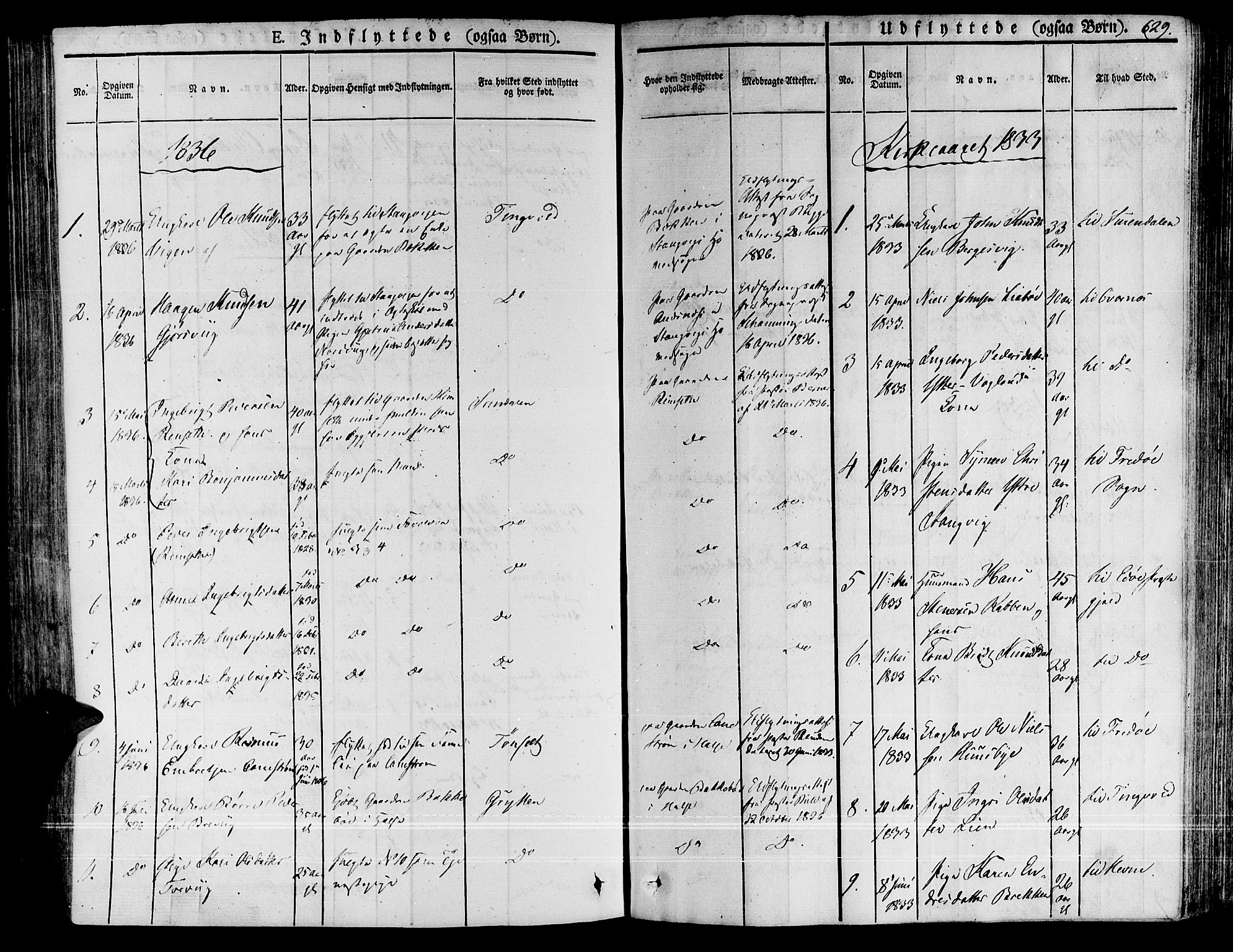 Ministerialprotokoller, klokkerbøker og fødselsregistre - Møre og Romsdal, SAT/A-1454/592/L1024: Parish register (official) no. 592A03 /1, 1831-1849, p. 629