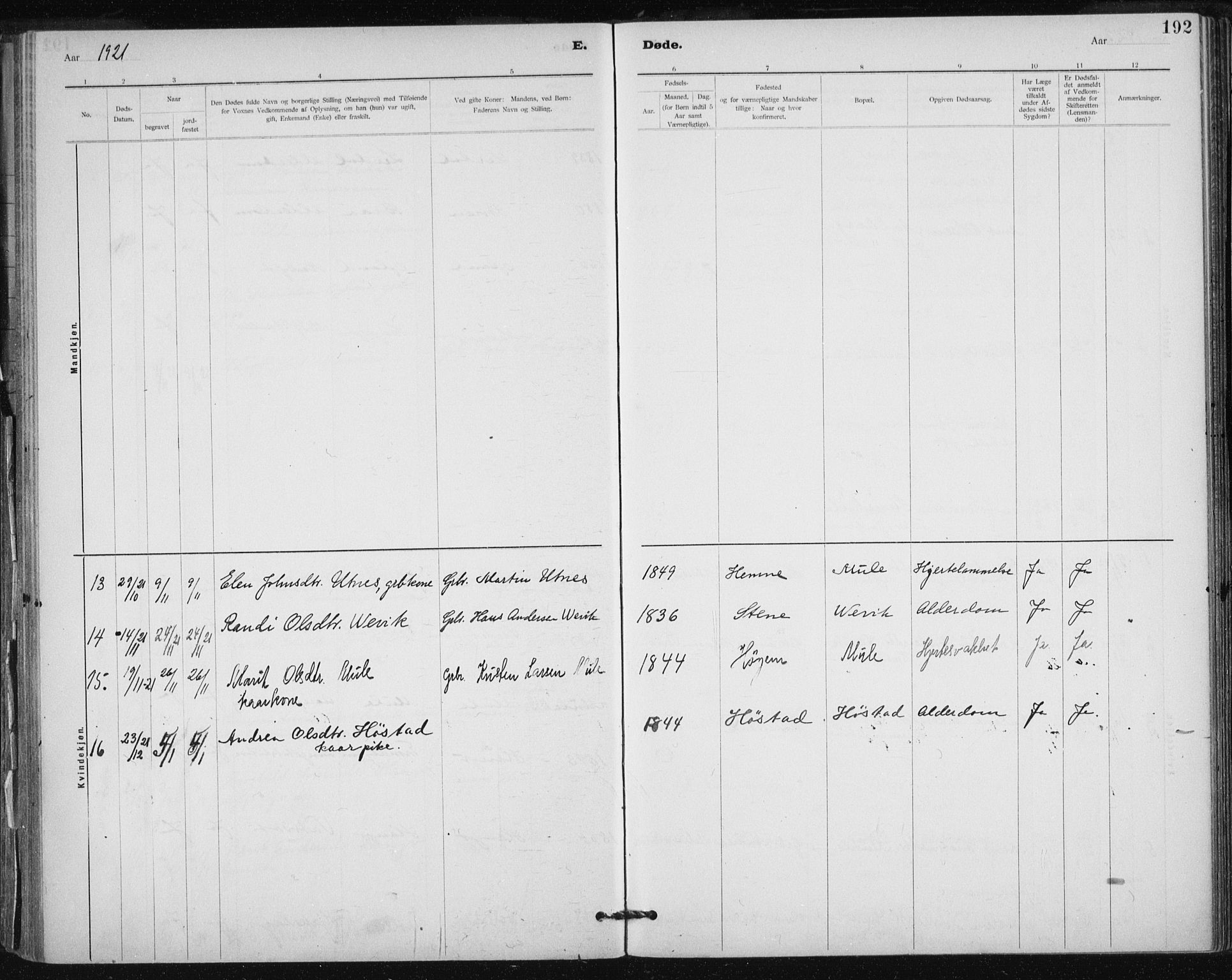 Ministerialprotokoller, klokkerbøker og fødselsregistre - Sør-Trøndelag, SAT/A-1456/612/L0381: Parish register (official) no. 612A13, 1907-1923, p. 192