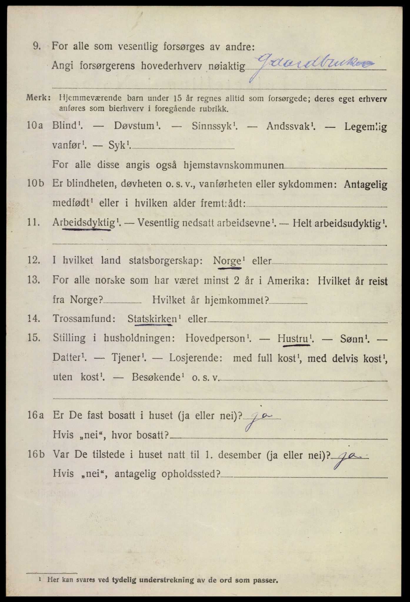 SAKO, 1920 census for Stokke, 1920, p. 3143