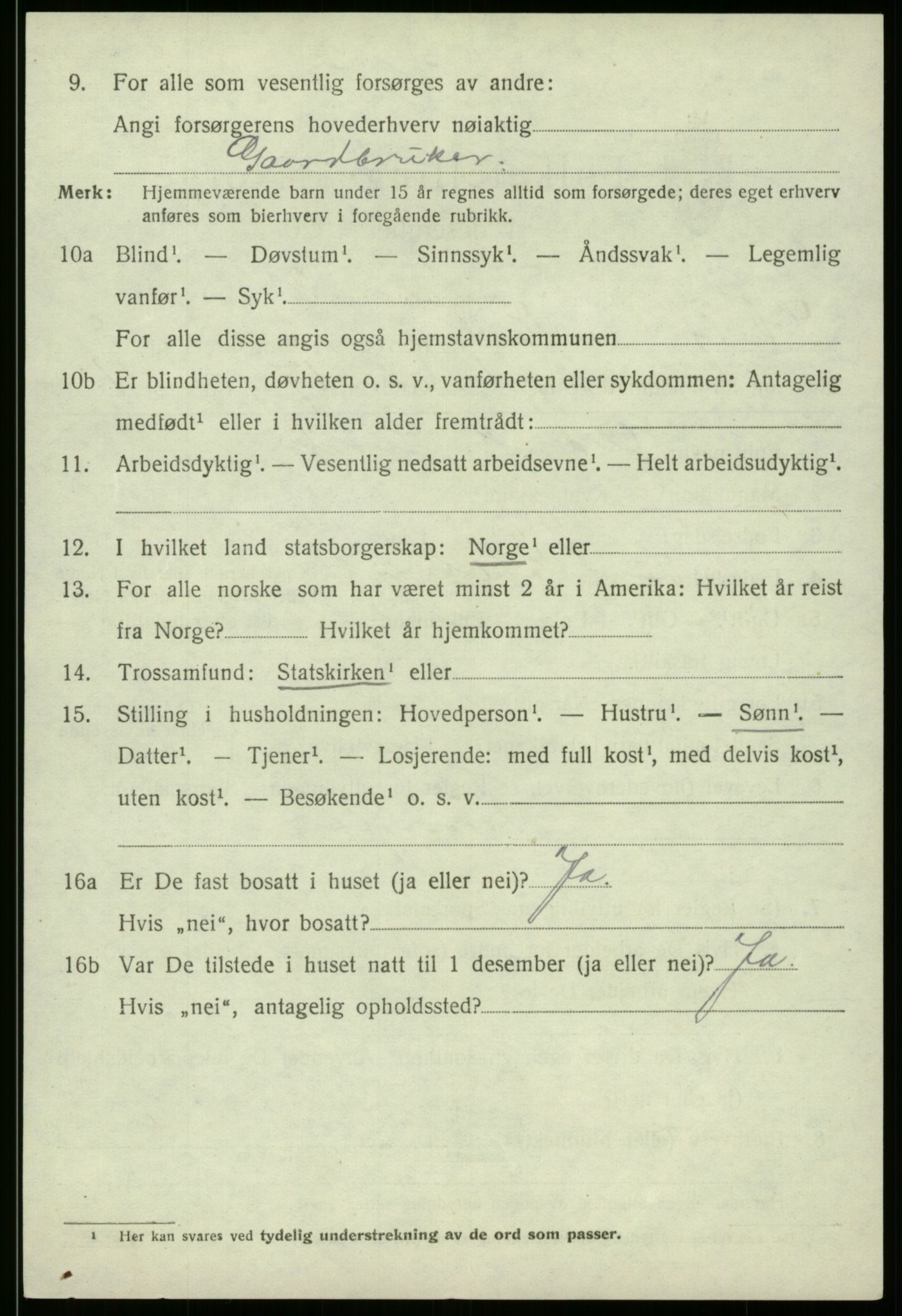 SAB, 1920 census for Eid, 1920, p. 2417