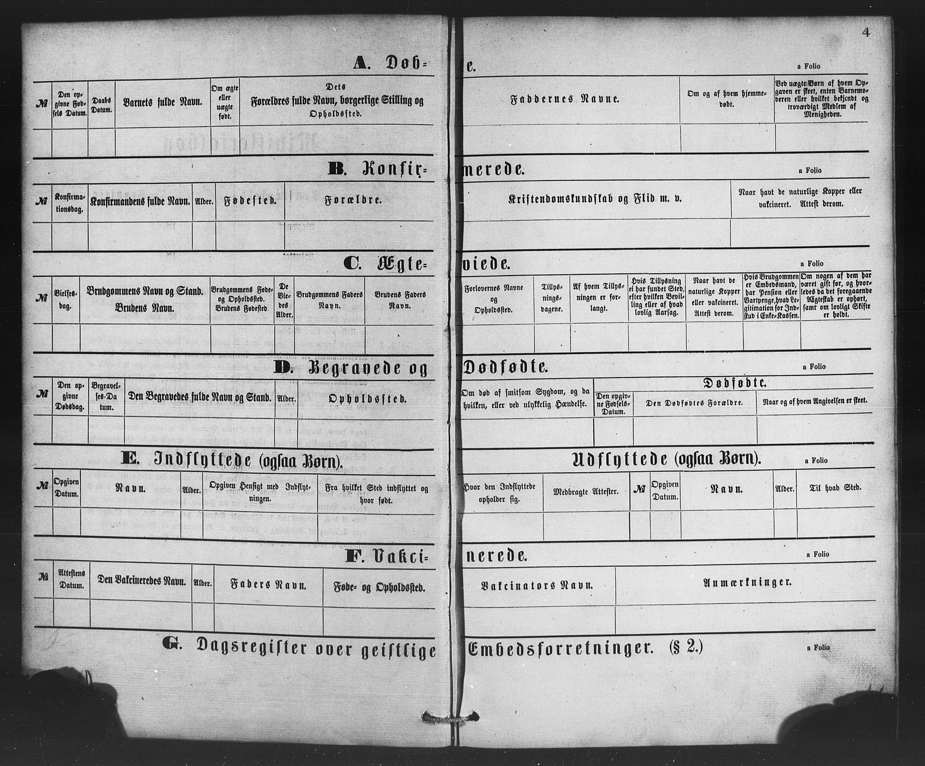 St. Jørgens hospital og Årstad sokneprestembete, AV/SAB-A-99934: Parish register (copy) no. A 4, 1873-1885, p. 4