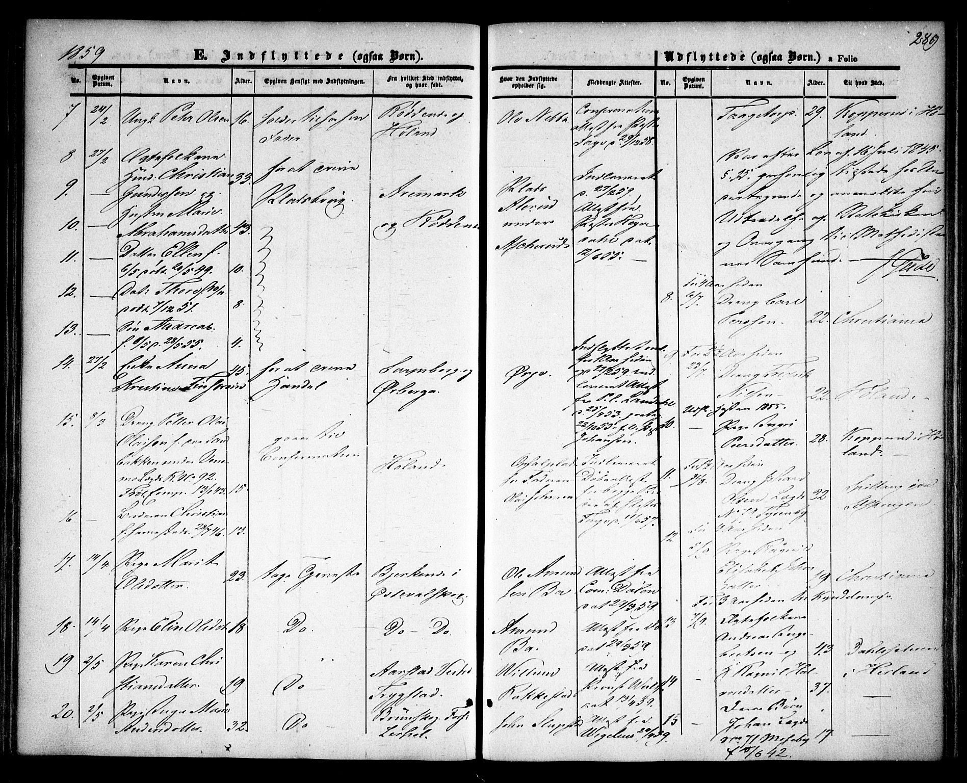 Rødenes prestekontor Kirkebøker, AV/SAO-A-2005/F/Fa/L0006: Parish register (official) no. I 6, 1850-1859, p. 289