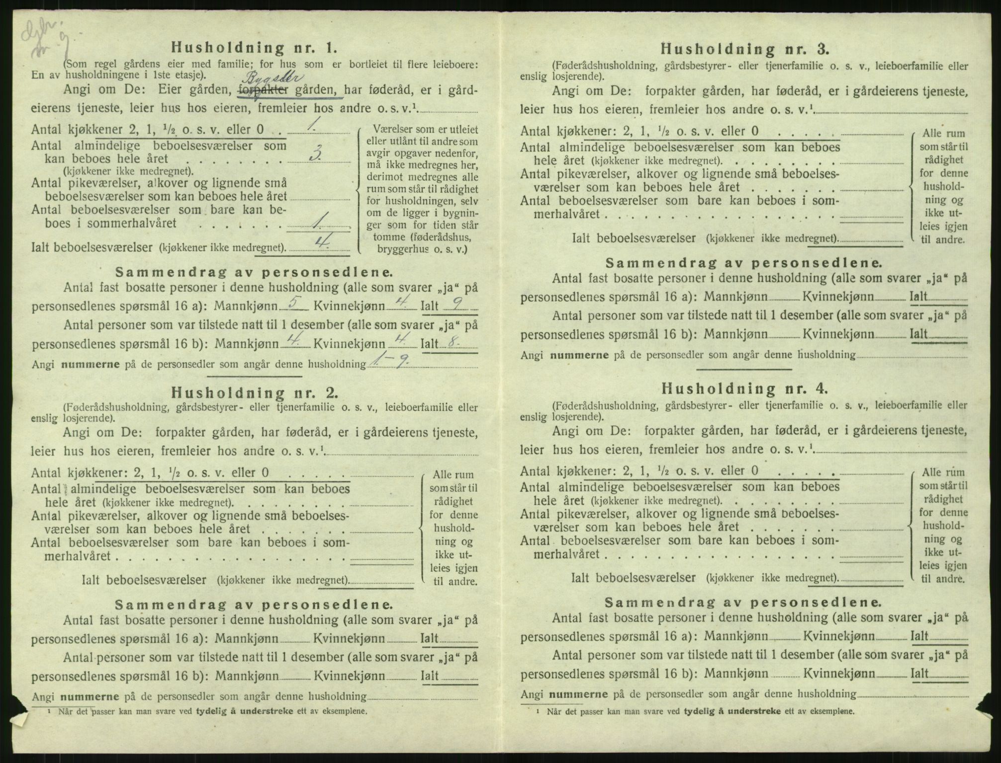 SAT, 1920 census for Haram, 1920, p. 104