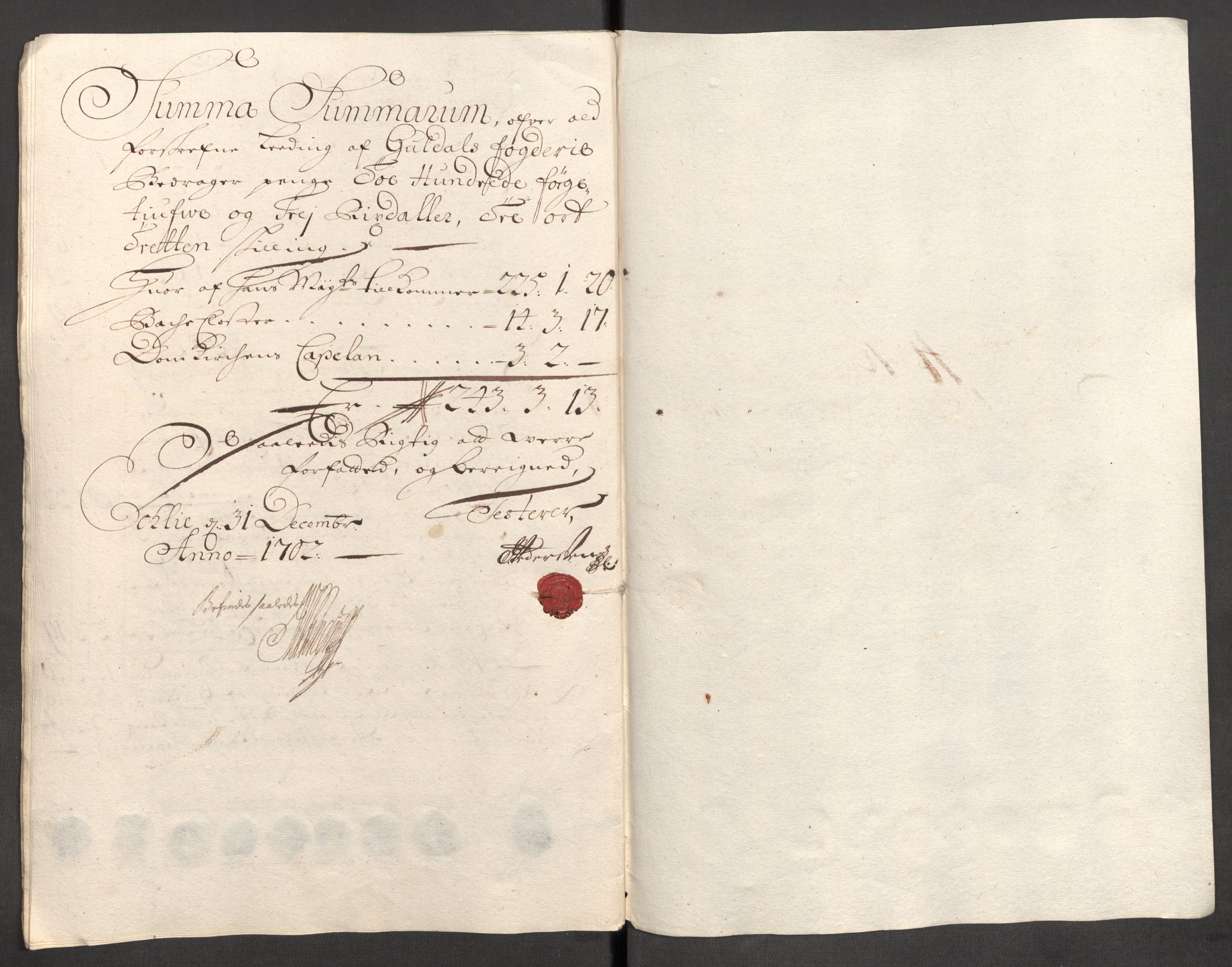 Rentekammeret inntil 1814, Reviderte regnskaper, Fogderegnskap, AV/RA-EA-4092/R60/L3952: Fogderegnskap Orkdal og Gauldal, 1702, p. 328