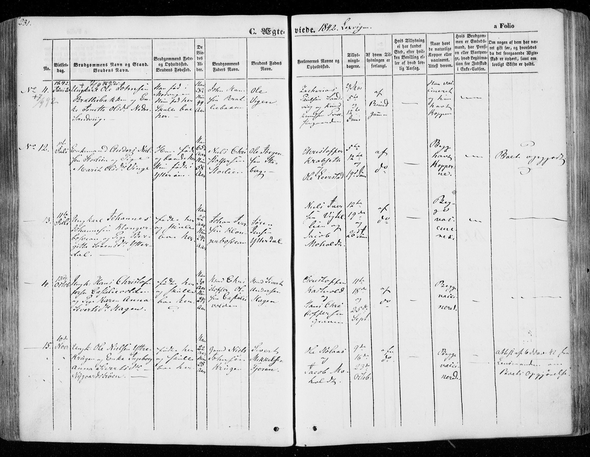 Ministerialprotokoller, klokkerbøker og fødselsregistre - Nord-Trøndelag, SAT/A-1458/701/L0007: Parish register (official) no. 701A07 /1, 1842-1854, p. 231