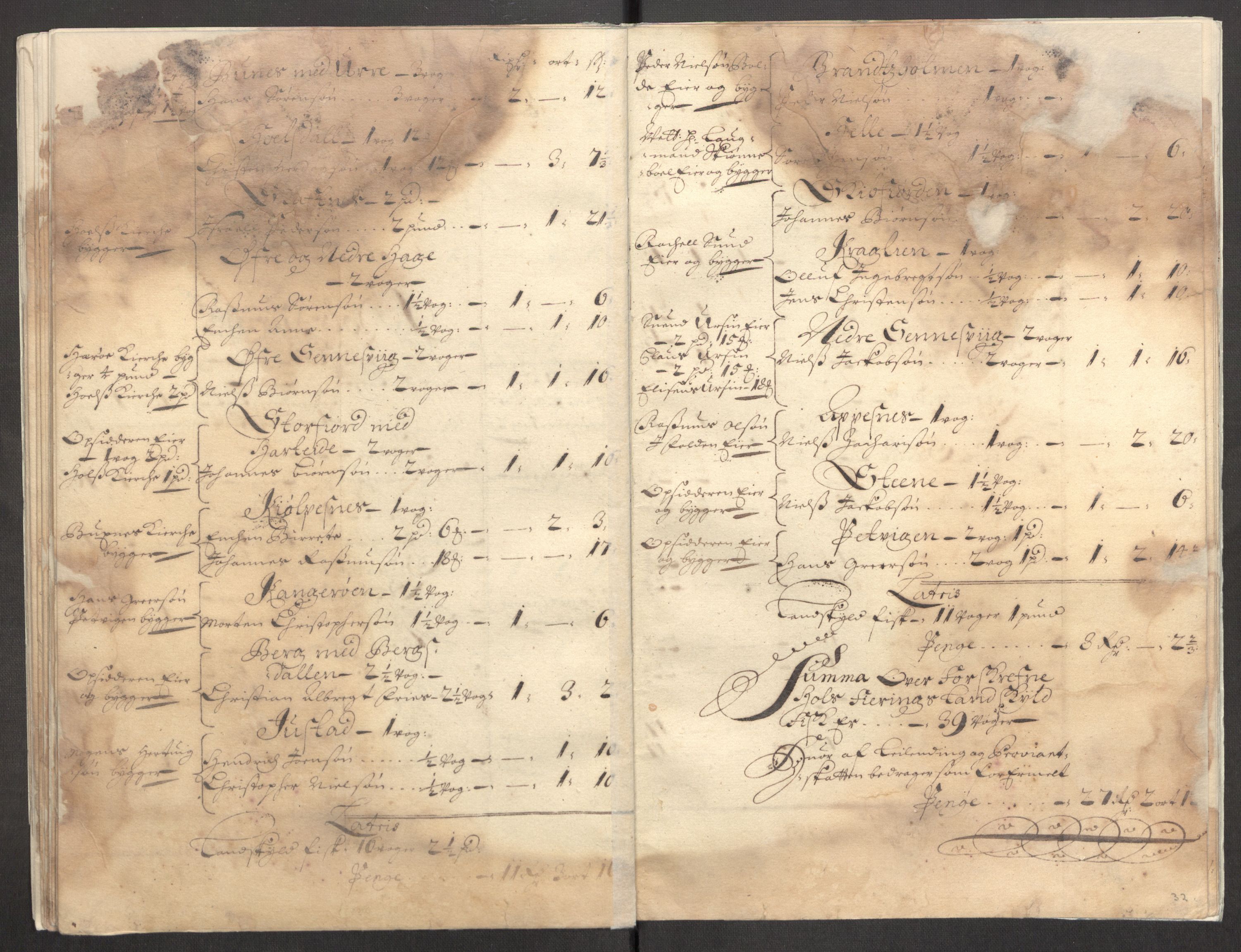 Rentekammeret inntil 1814, Reviderte regnskaper, Fogderegnskap, AV/RA-EA-4092/R67/L4678: Fogderegnskap Vesterålen, Andenes og Lofoten, 1696-1708, p. 406