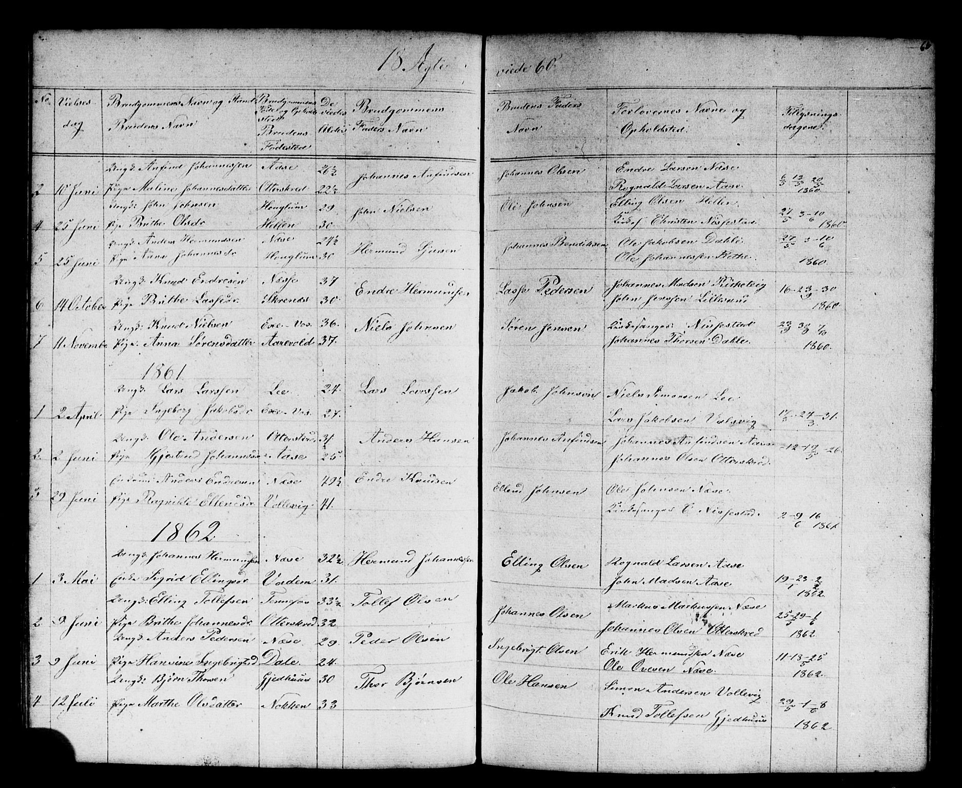 Vik sokneprestembete, SAB/A-81501: Parish register (copy) no. B 1, 1847-1877, p. 65