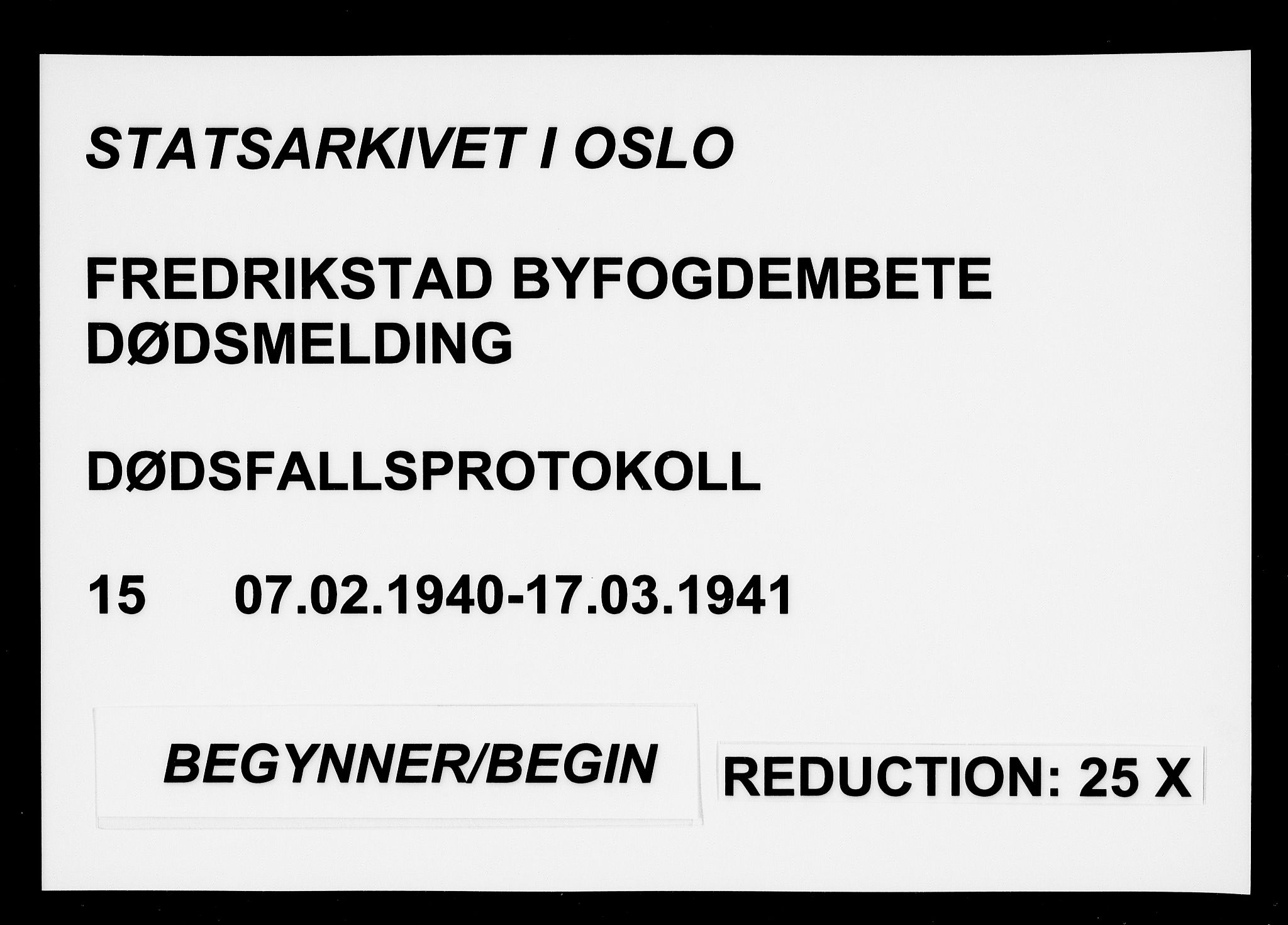 Fredrikstad byfogd, AV/SAO-A-10473a/H/Ha/Hab/L0015: Dødsfallsprotokoll, 1940-1941