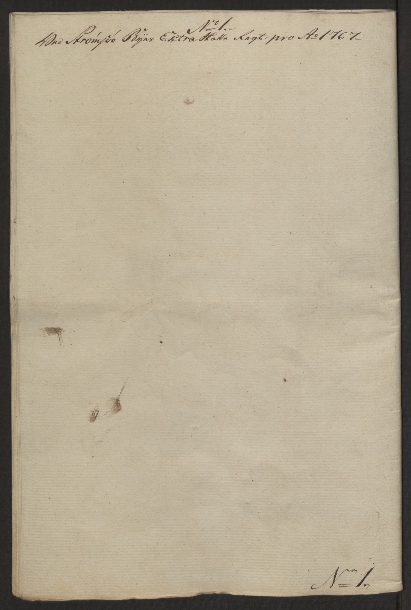 Rentekammeret inntil 1814, Reviderte regnskaper, Byregnskaper, RA/EA-4066/R/Rg/L0144/0001: [G4] Kontribusjonsregnskap / Ekstraskatt, 1762-1767, p. 510