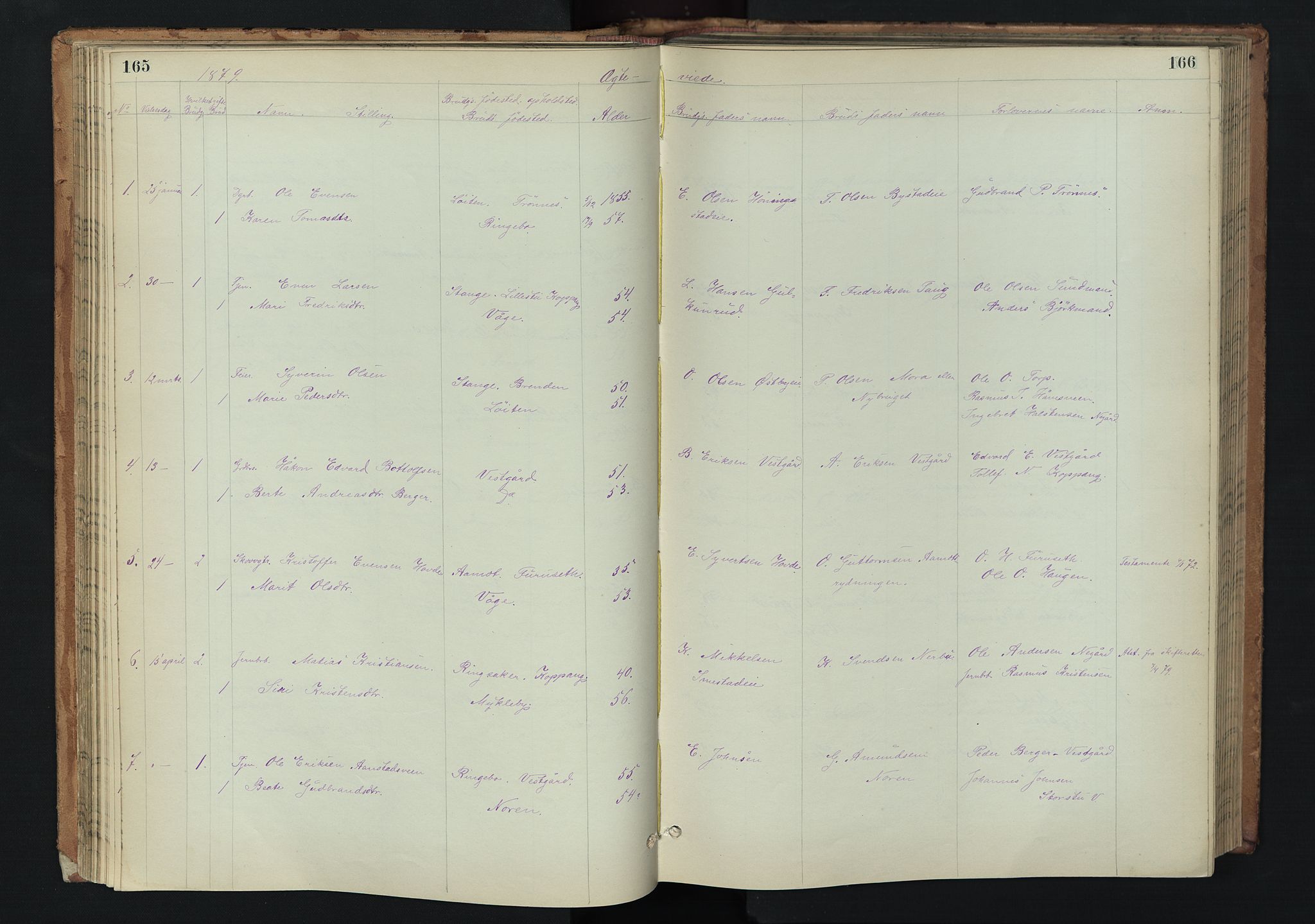 Stor-Elvdal prestekontor, AV/SAH-PREST-052/H/Ha/Hab/L0002: Parish register (copy) no. 2, 1860-1894, p. 165-166