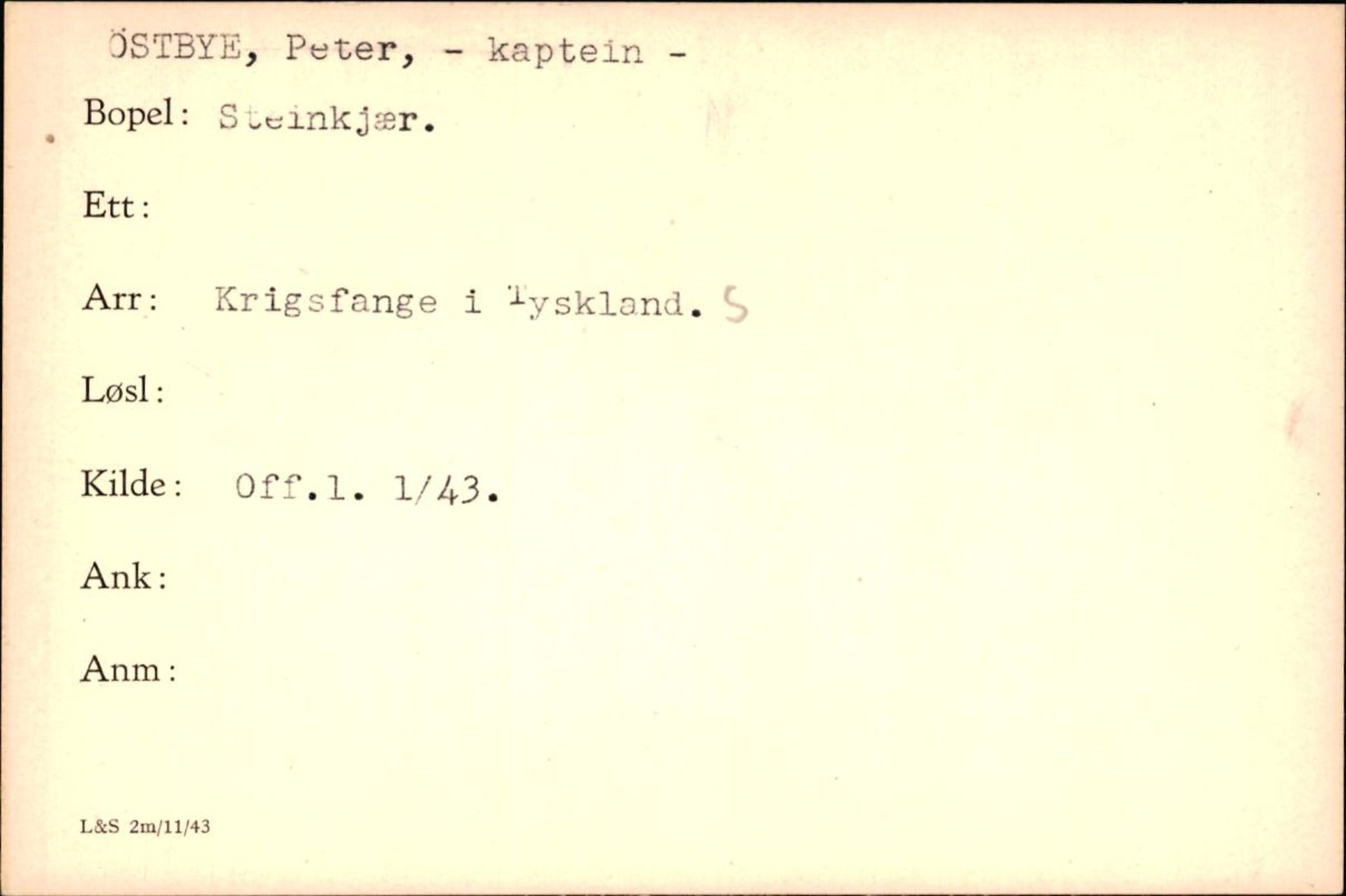 Forsvaret, Forsvarets krigshistoriske avdeling, AV/RA-RAFA-2017/Y/Yf/L0200: II-C-11-2102  -  Norske krigsfanger i Tyskland, 1940-1945, p. 1160