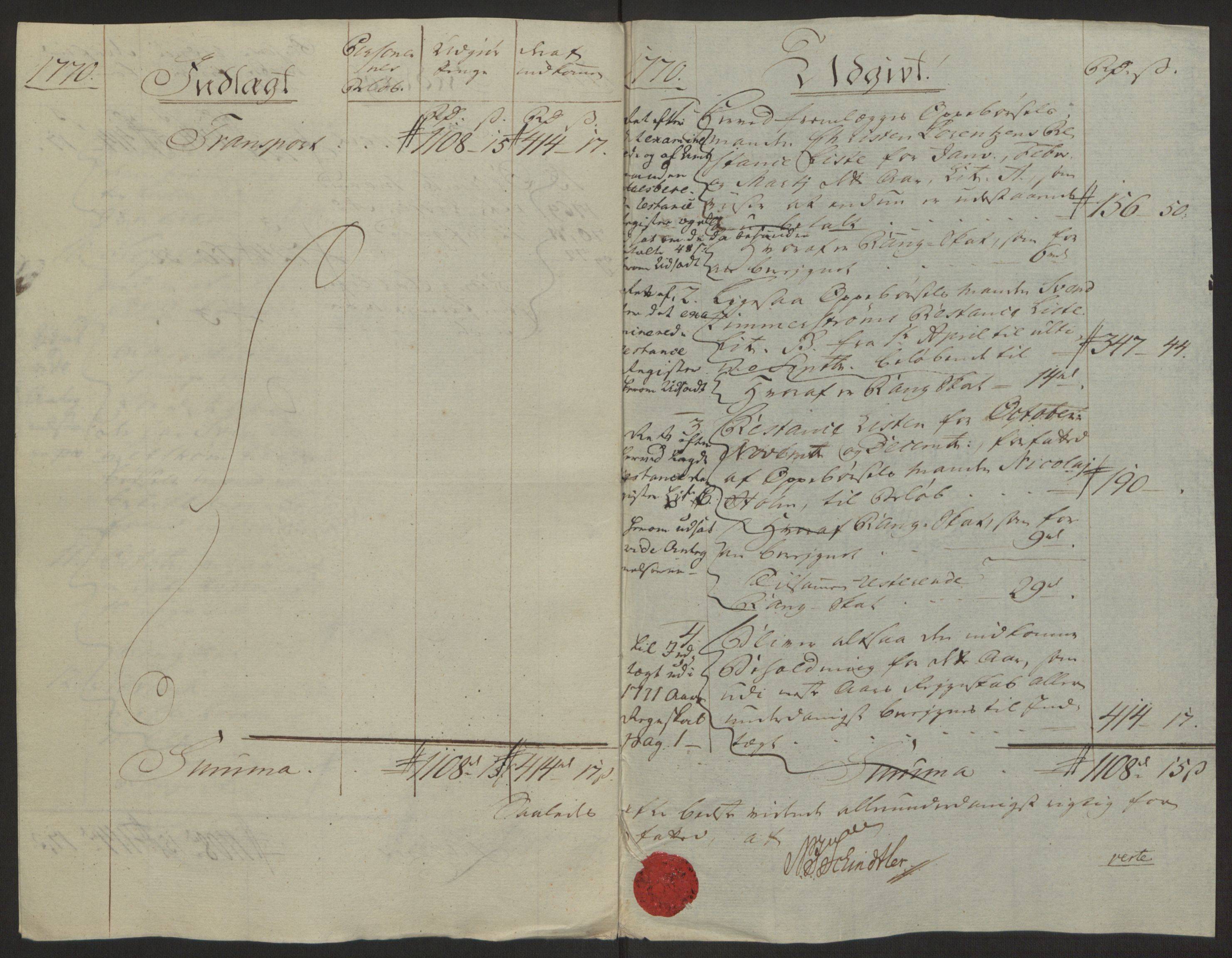 Rentekammeret inntil 1814, Reviderte regnskaper, Byregnskaper, AV/RA-EA-4066/R/Rh/L0162/0001: [H4] Kontribusjonsregnskap / Ekstraskatt, Tønsberg, 1762-1772, p. 372