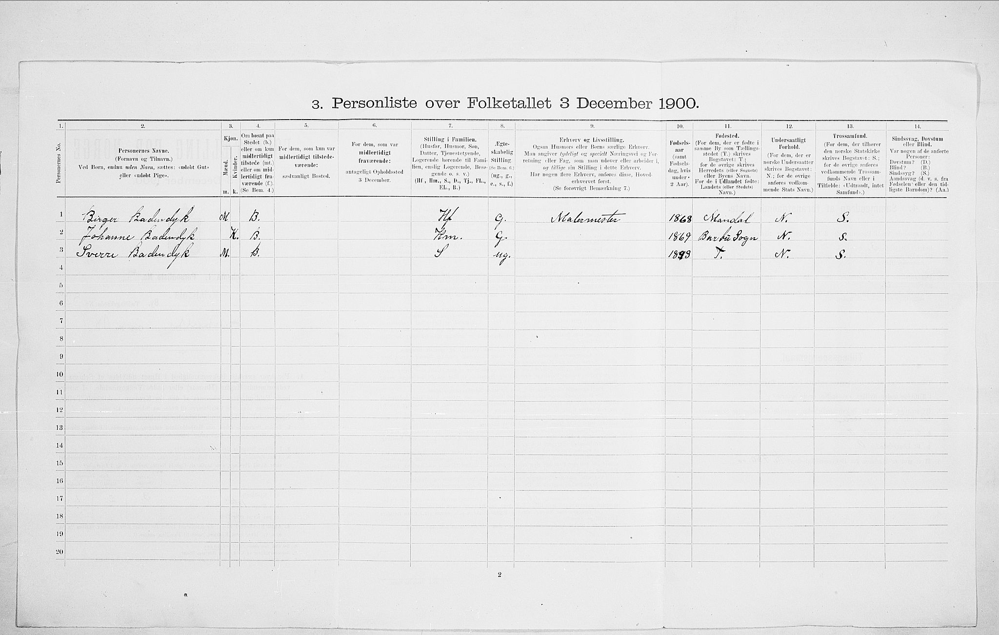 SAO, 1900 census for Kristiania, 1900, p. 80768