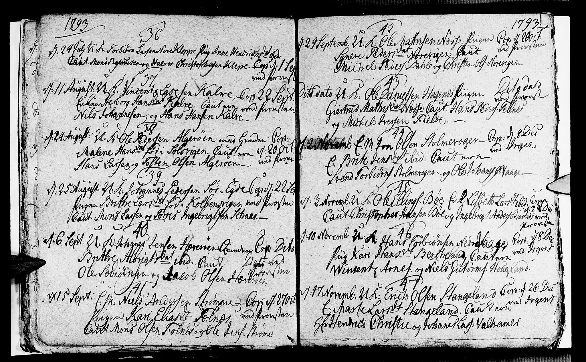 Sund sokneprestembete, SAB/A-99930: Parish register (official) no. A 8, 1788-1815, p. 19