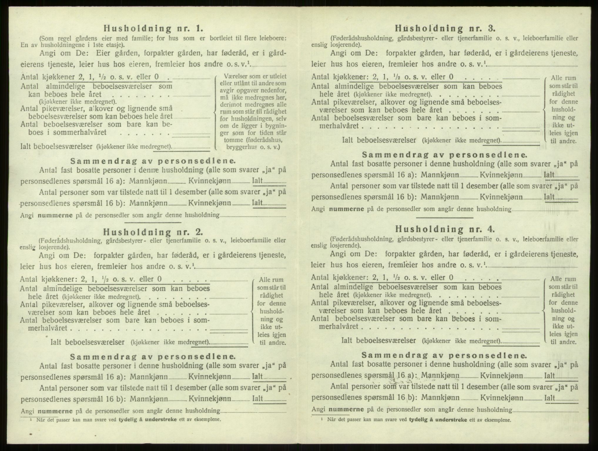 SAB, 1920 census for Hamre, 1920, p. 606