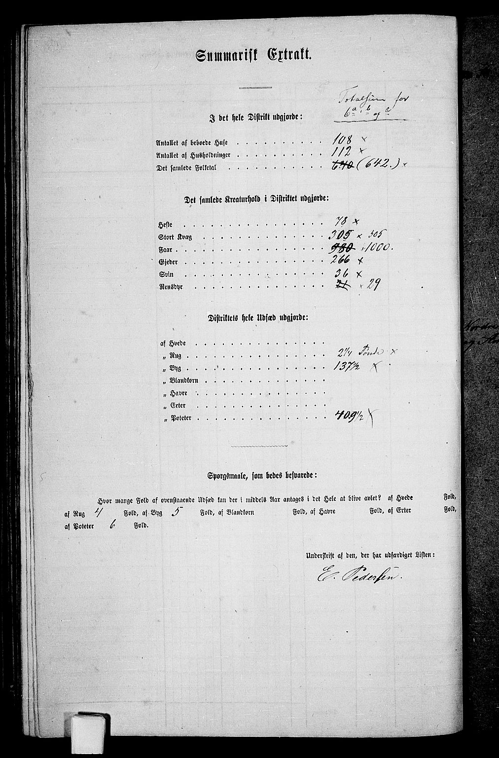 RA, 1865 census for Ibestad, 1865, p. 188