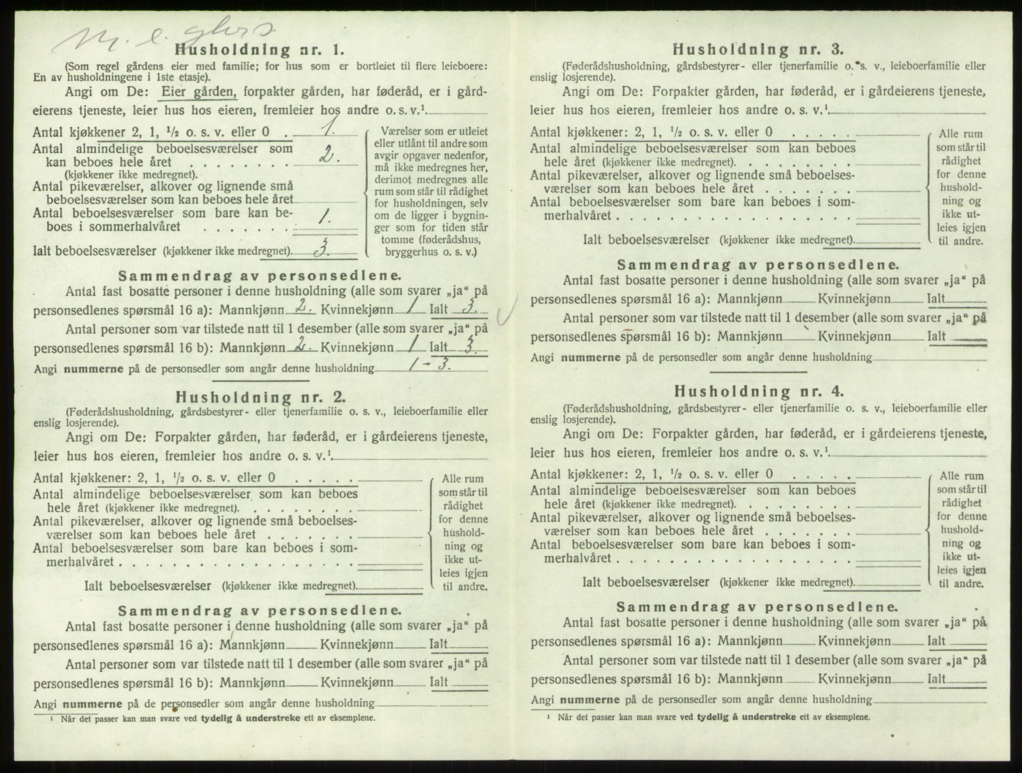 SAO, 1920 census for Skjeberg, 1920, p. 1349