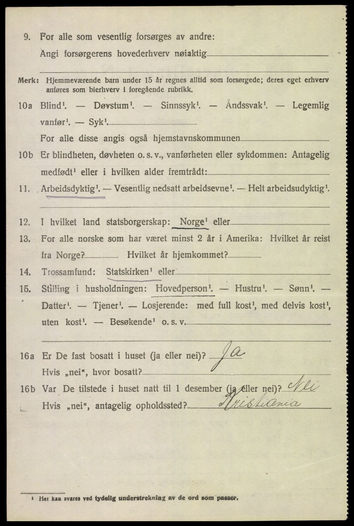 SAH, 1920 census for Ringsaker, 1920, p. 4367