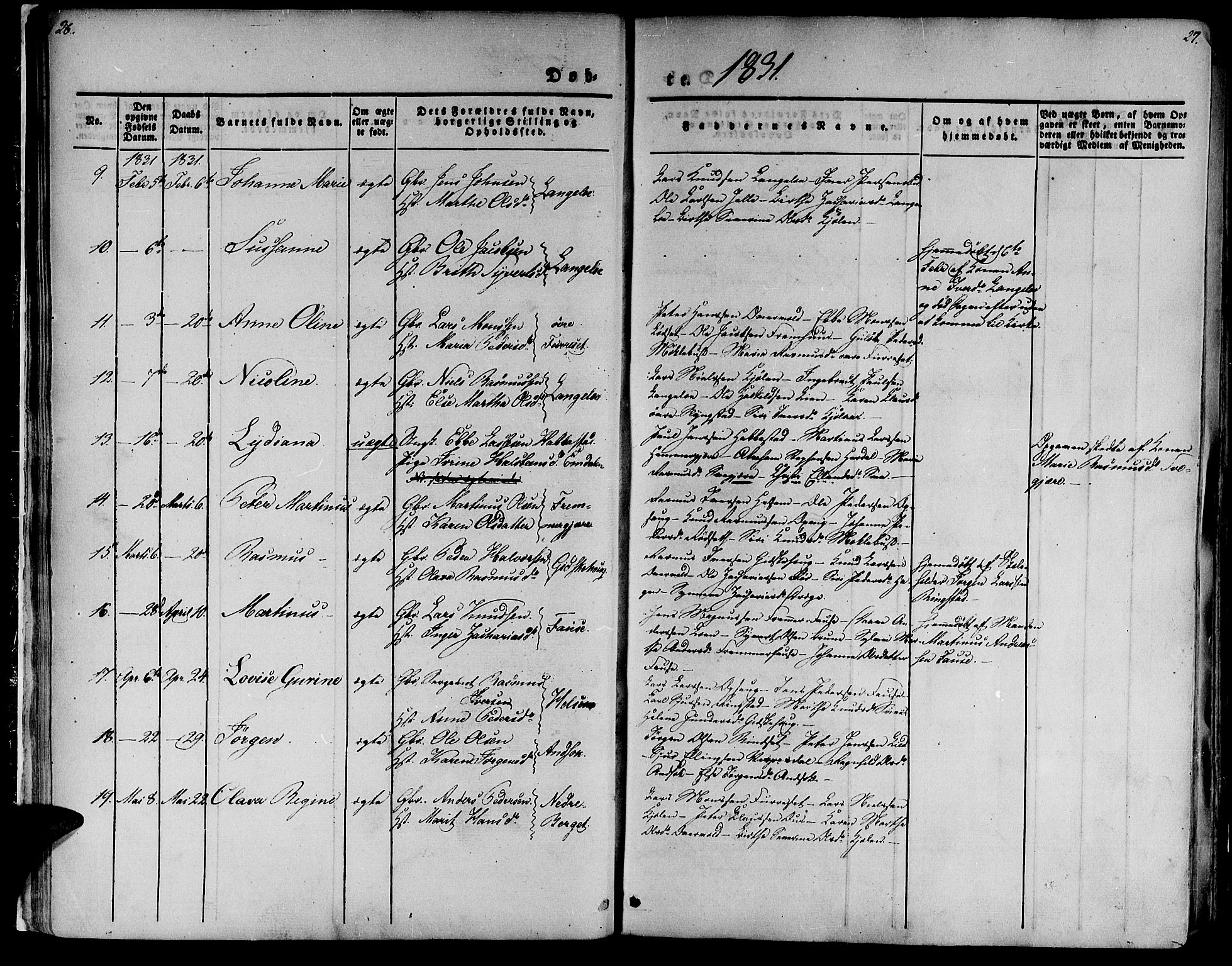 Ministerialprotokoller, klokkerbøker og fødselsregistre - Møre og Romsdal, AV/SAT-A-1454/520/L0274: Parish register (official) no. 520A04, 1827-1864, p. 26-27